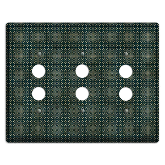 Dark Green Grunge Tiny Tiled Tapestry 5 3 Pushbutton Wallplate