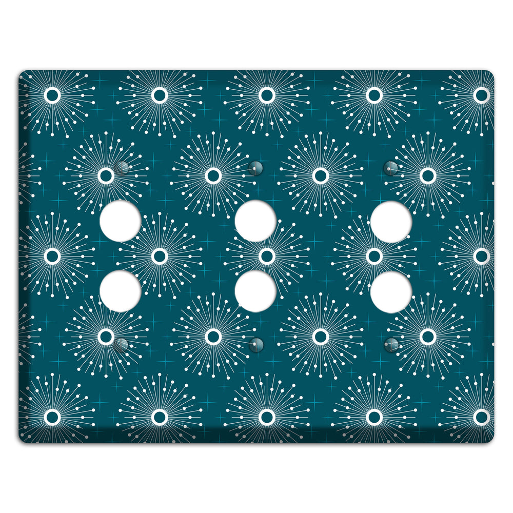Star Burst 3 Pushbutton Wallplate