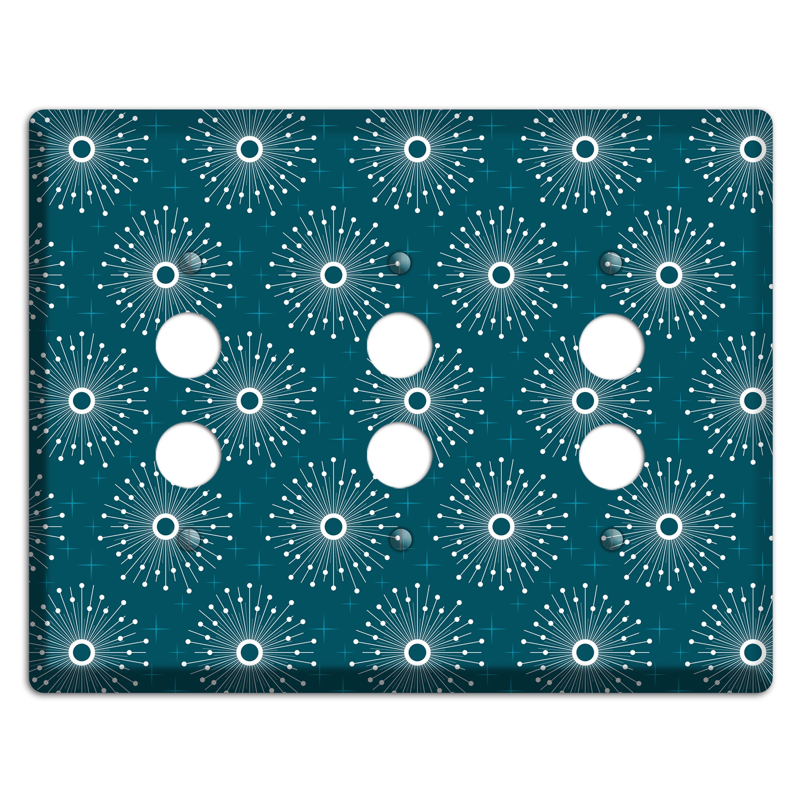 Star Burst 3 Pushbutton Wallplate