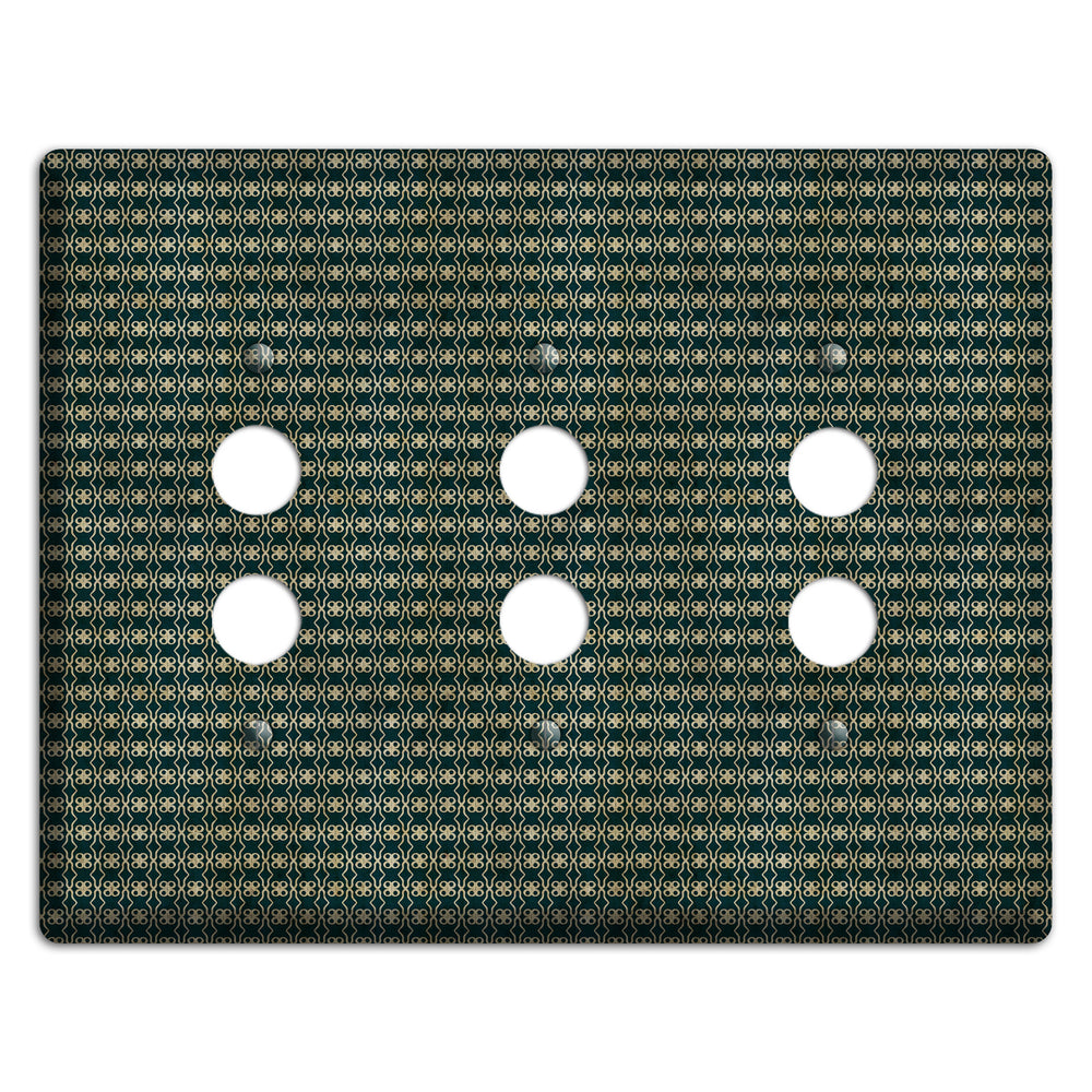 Dark Green Grunge Tiny Tiled Tapestry 2 3 Pushbutton Wallplate
