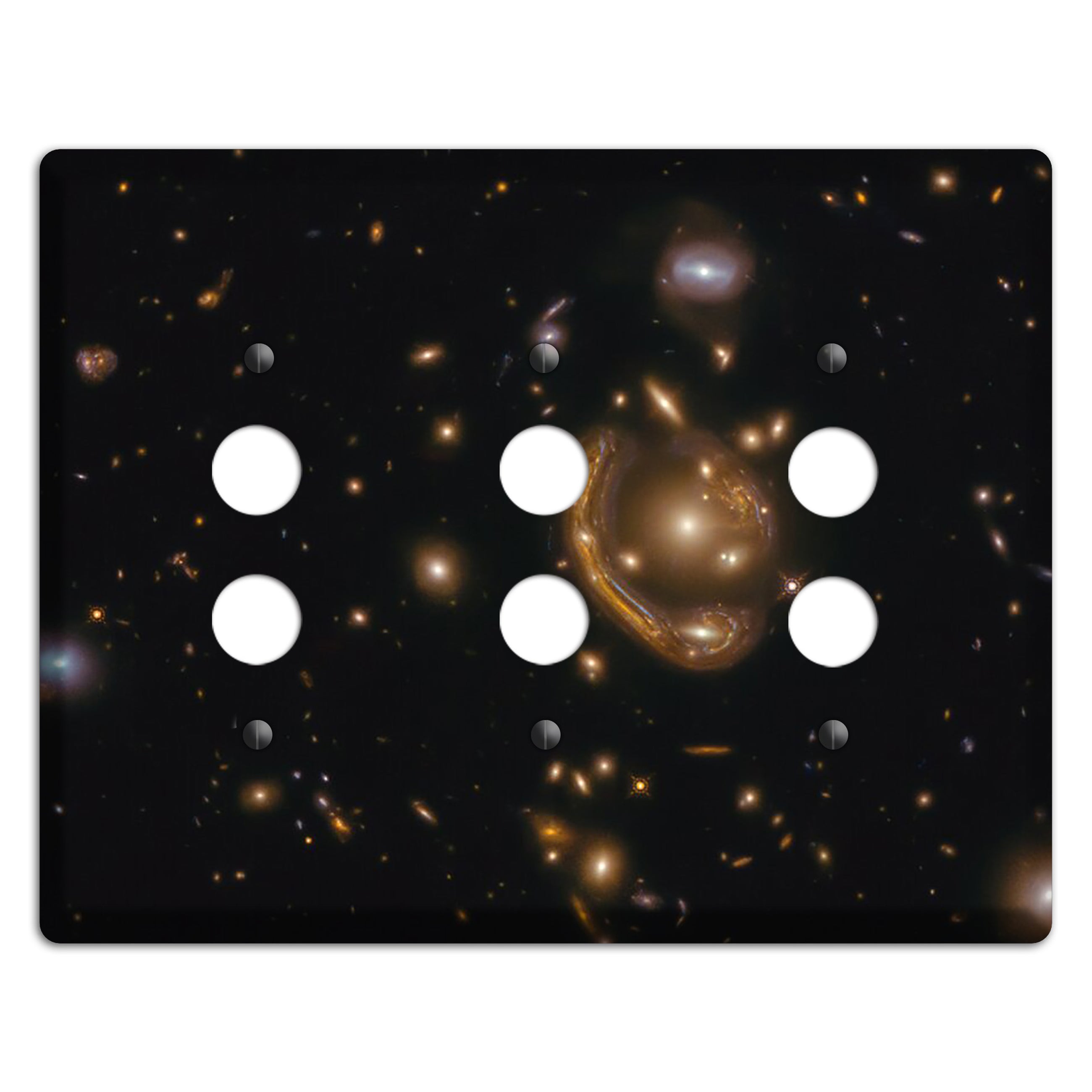 Rings of Relativity 3 Pushbutton Wallplate