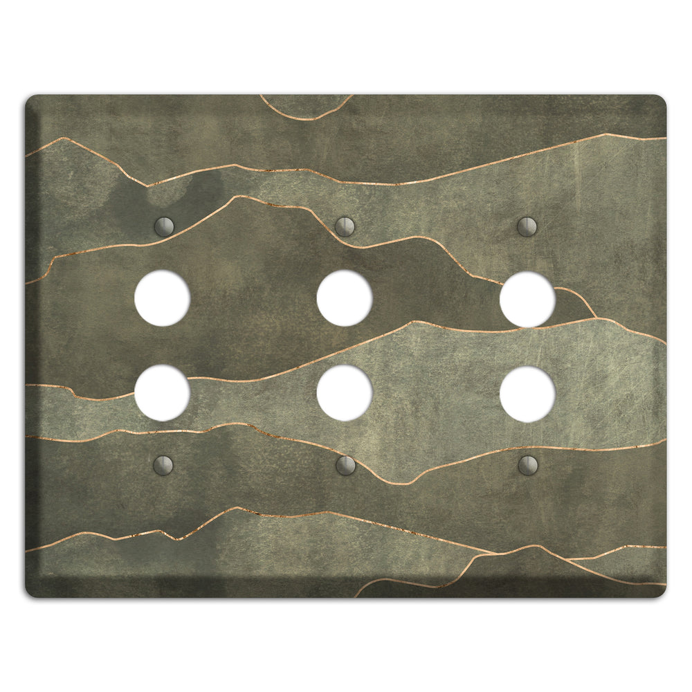 Jade Mountain Range 3 Pushbutton Wallplate