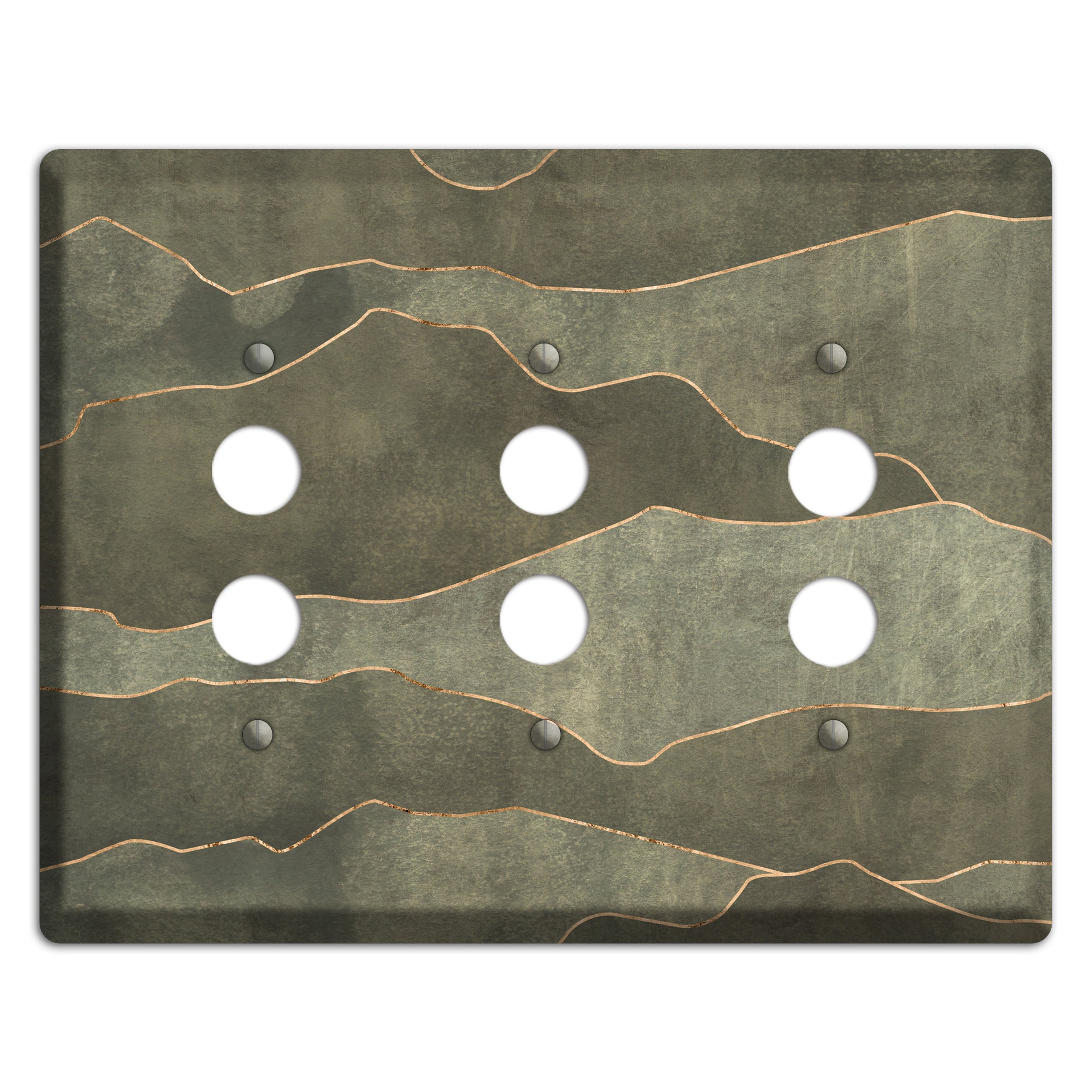Jade Mountain Range 3 Pushbutton Wallplate