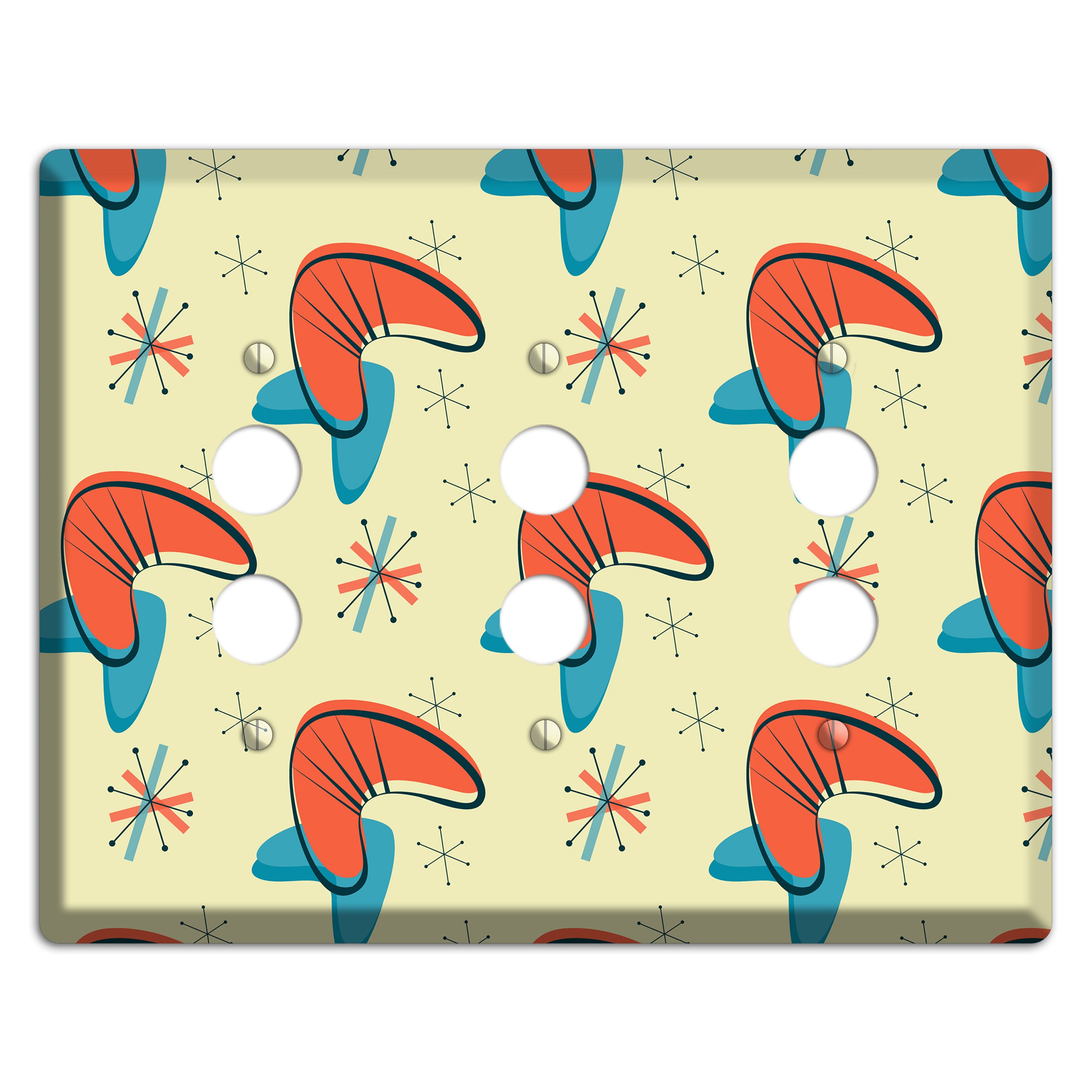 Atomic Boomerang 3 Pushbutton Wallplate