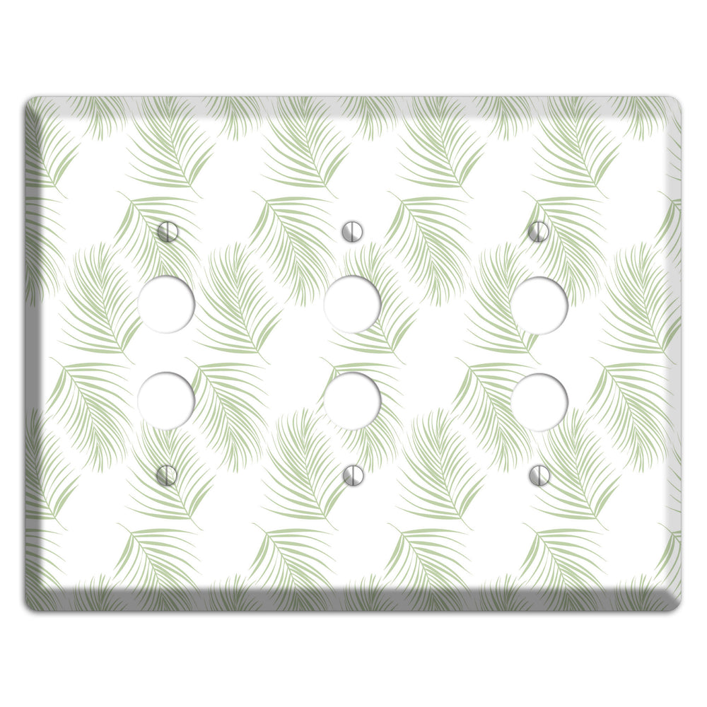 Leaves Style GG 3 Pushbutton Wallplate