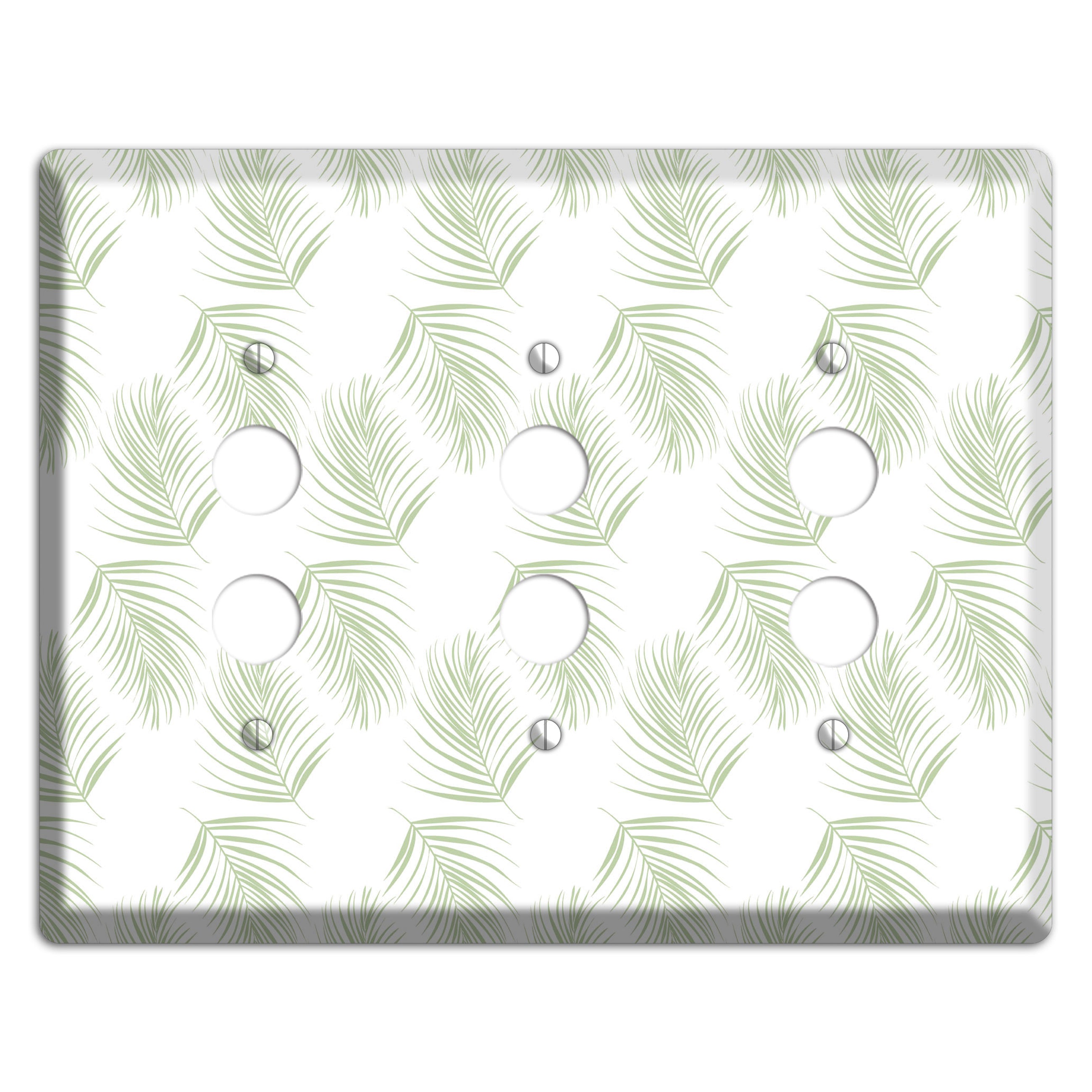 Leaves Style GG 3 Pushbutton Wallplate