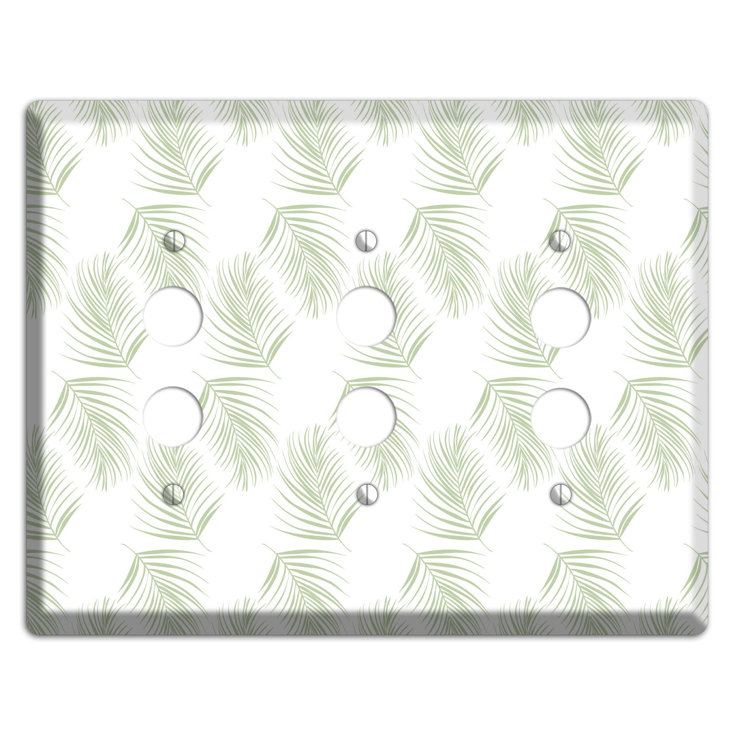 Leaves Style GG 3 Pushbutton Wallplate