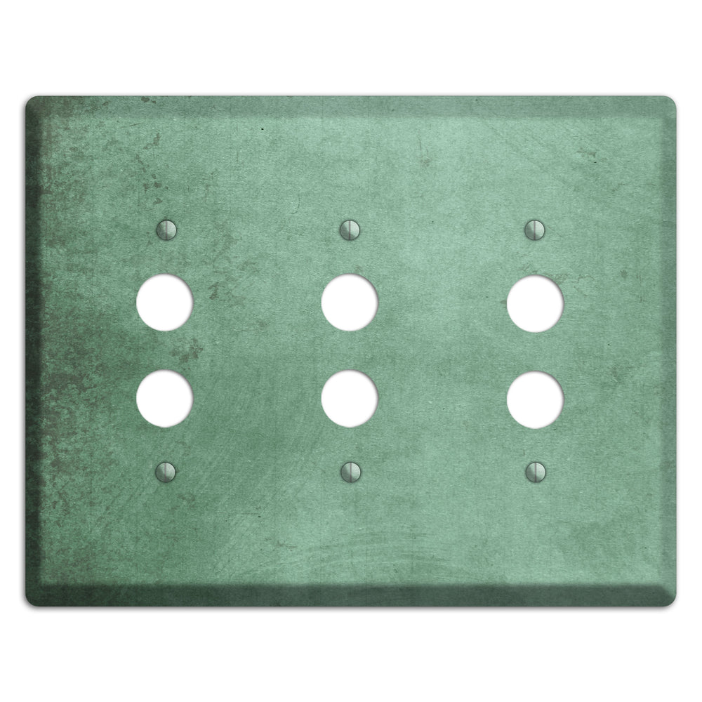Bay Leaf Vintage Grunge 3 Pushbutton Wallplate