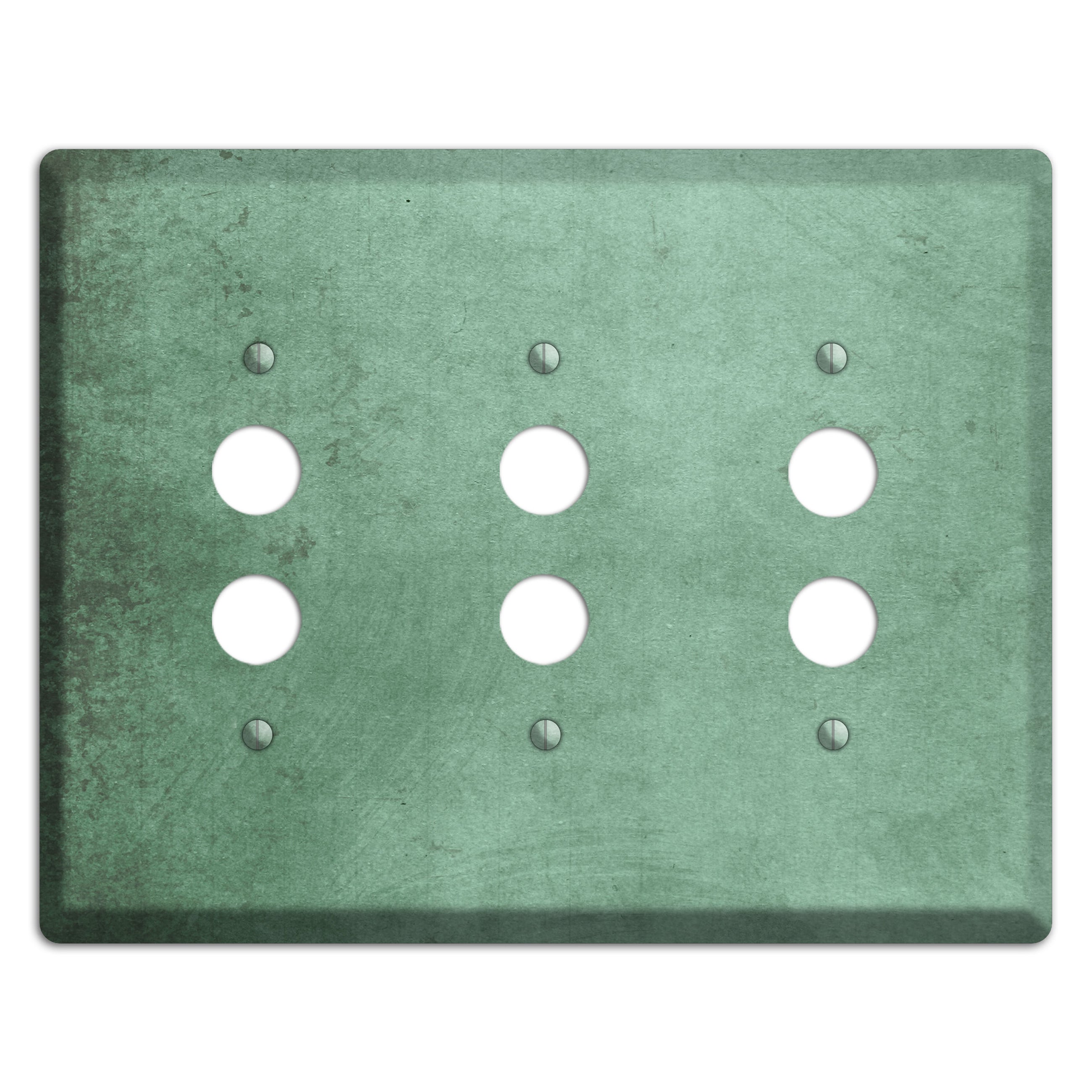 Bay Leaf Vintage Grunge 3 Pushbutton Wallplate