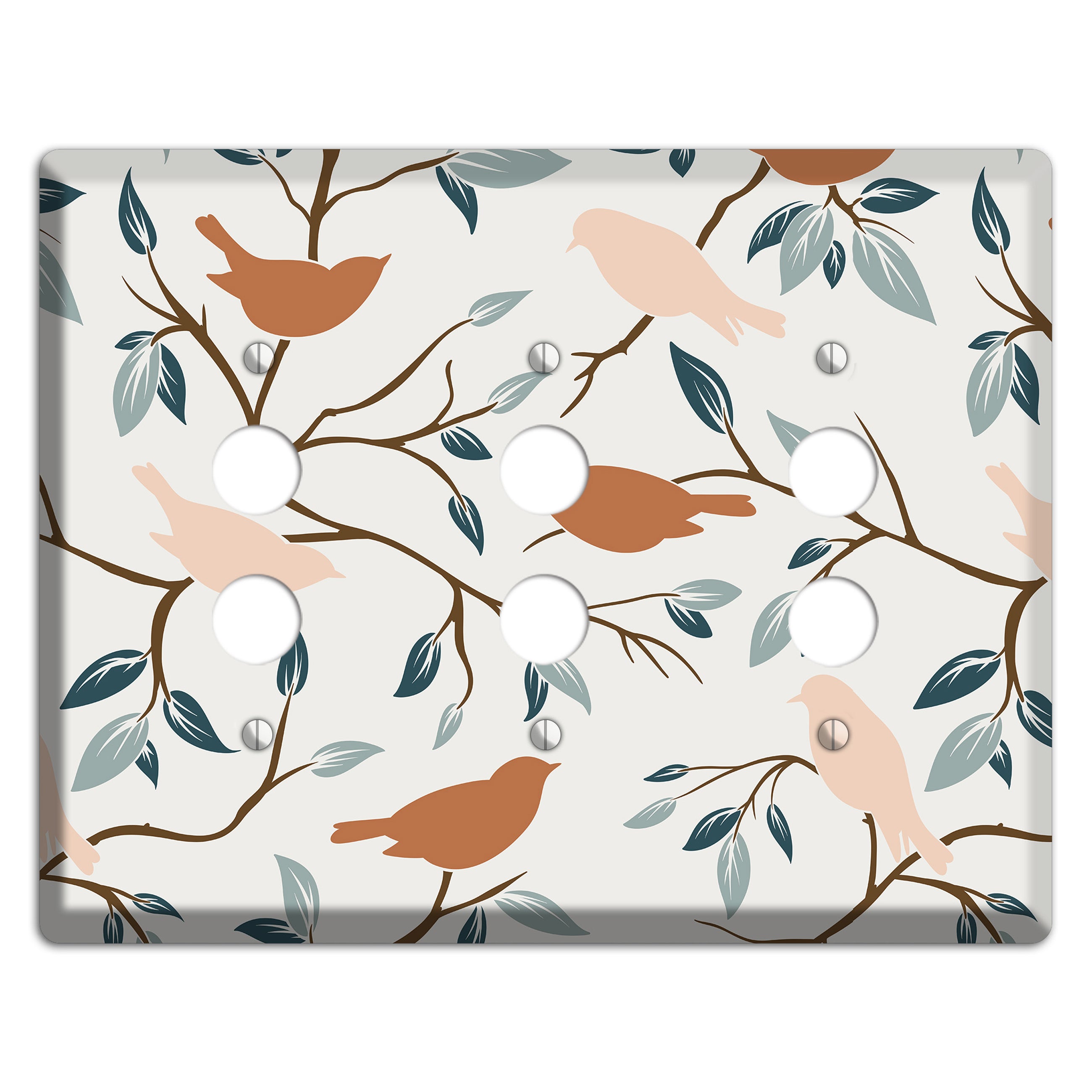Bird Branch 1 3 Pushbutton Wallplate