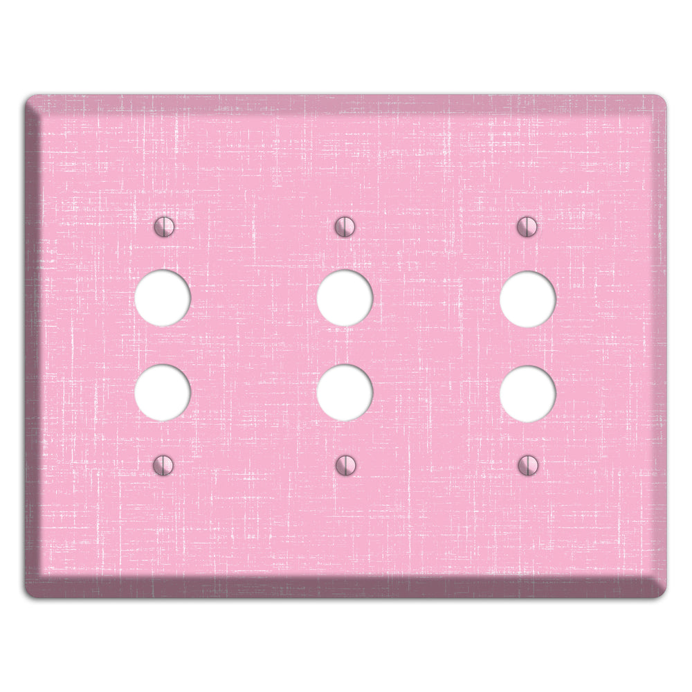 Chantilly Pink Texture 3 Pushbutton Wallplate