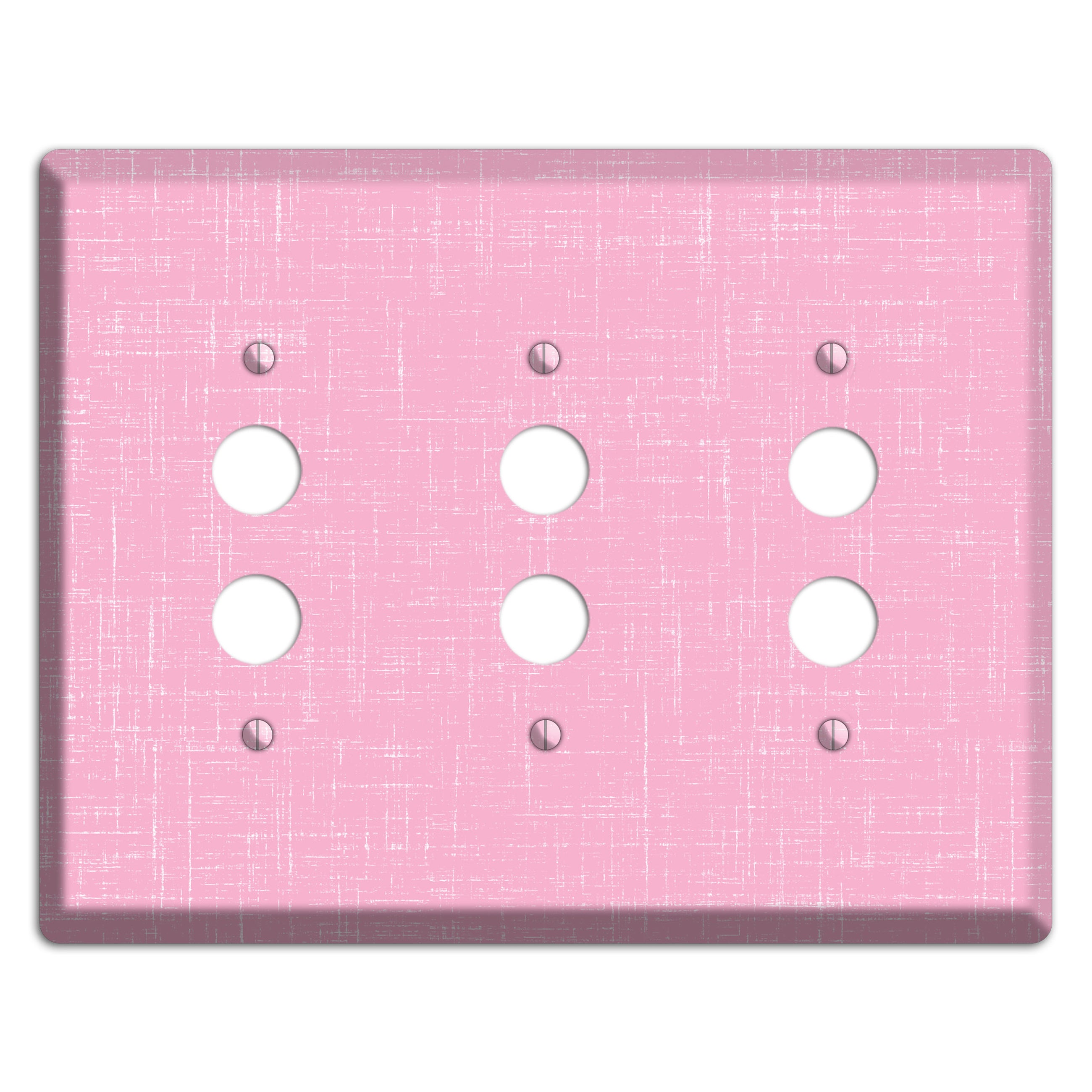 Chantilly Pink Texture 3 Pushbutton Wallplate