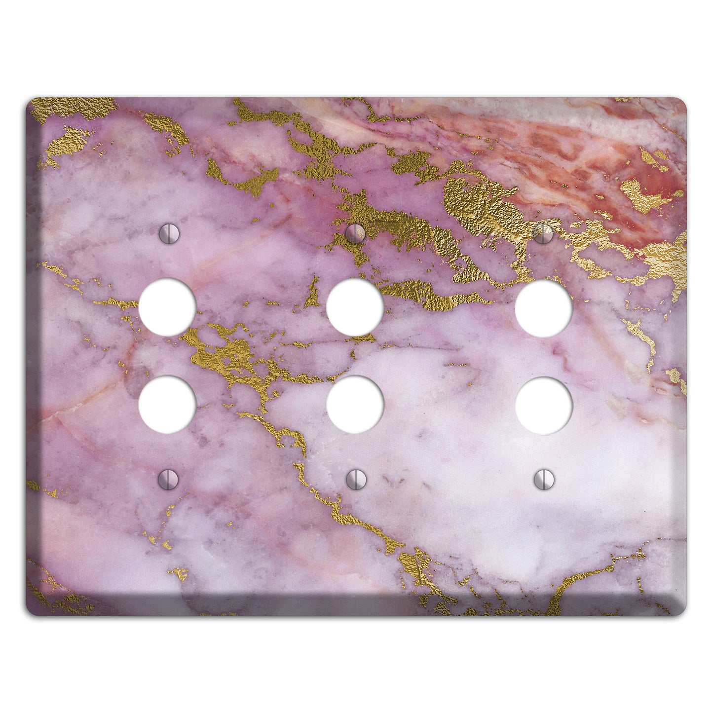 Bouquet Marble 3 Pushbutton Wallplate
