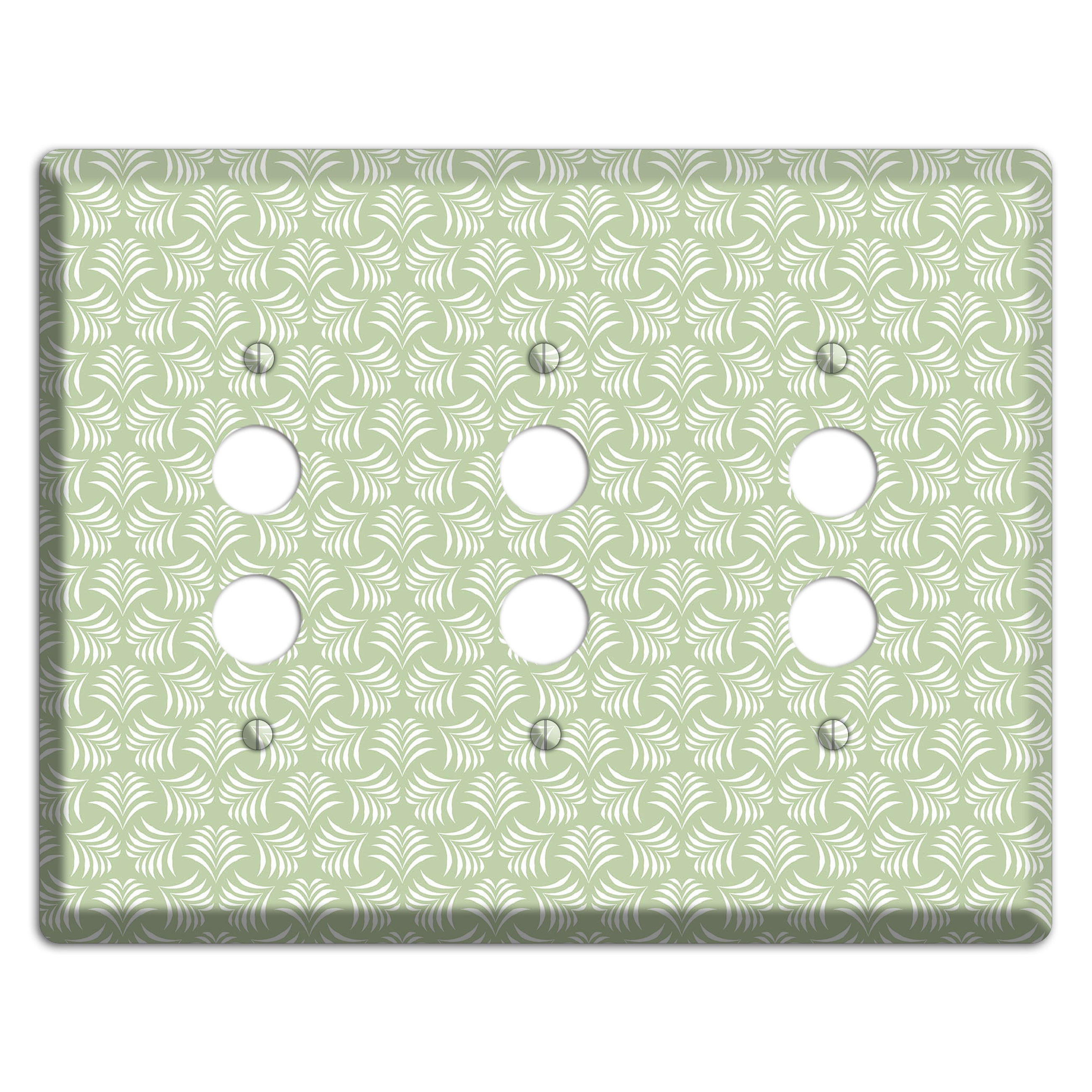 Leaves Style V 3 Pushbutton Wallplate