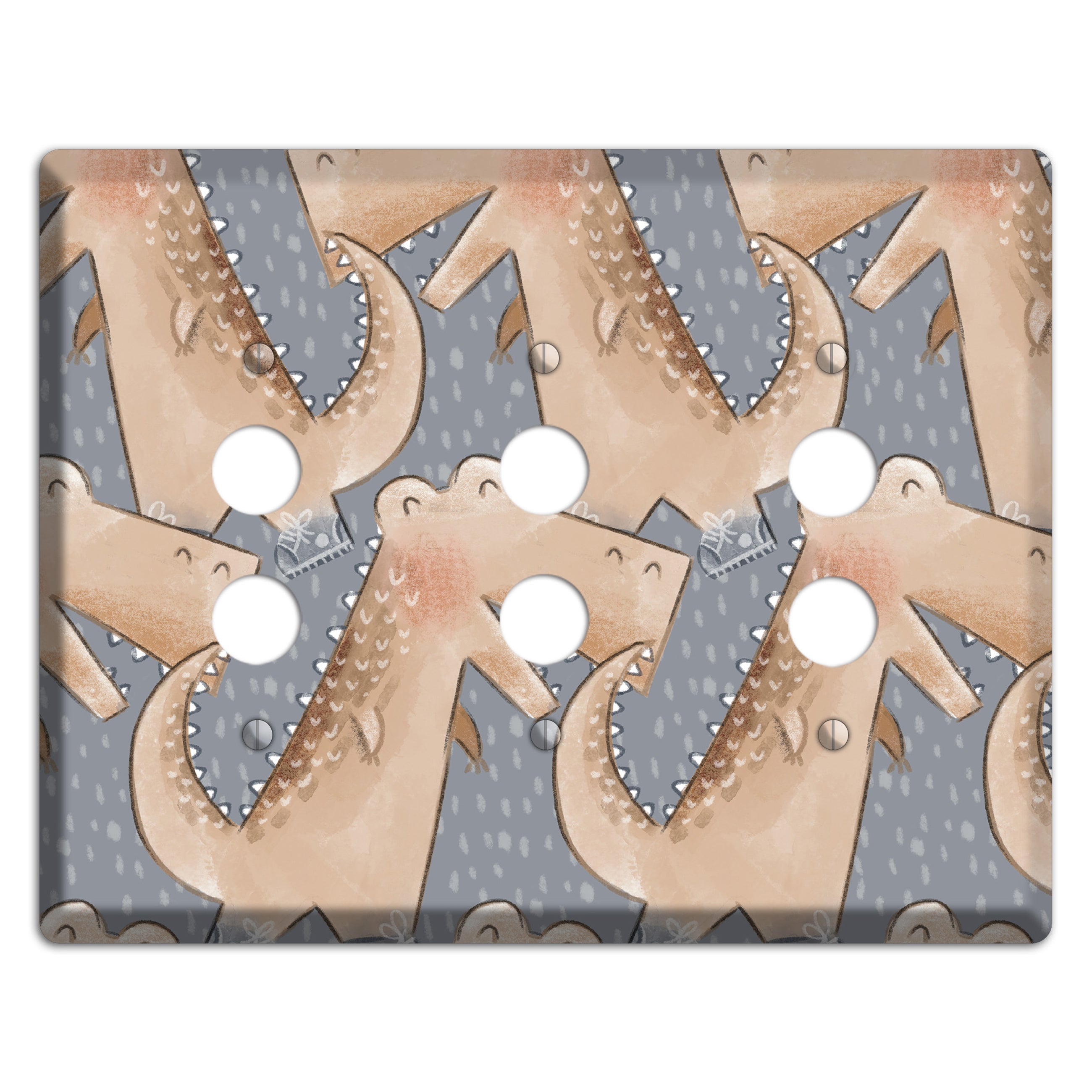 Alligator March 3 Pushbutton Wallplate