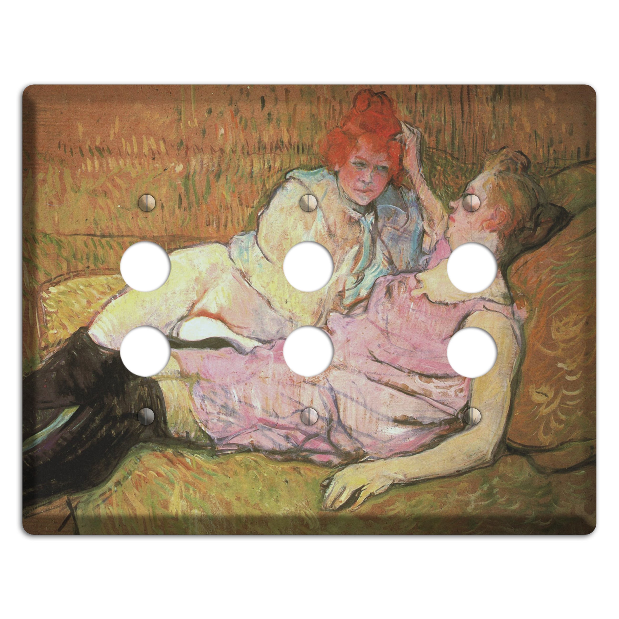 Toulouse-Lautrec 2 3 Pushbutton Wallplate