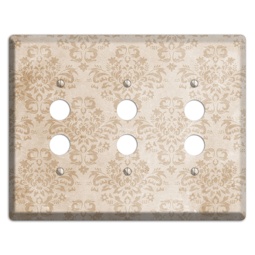 Bizarre Neutral Texture 3 Pushbutton Wallplate