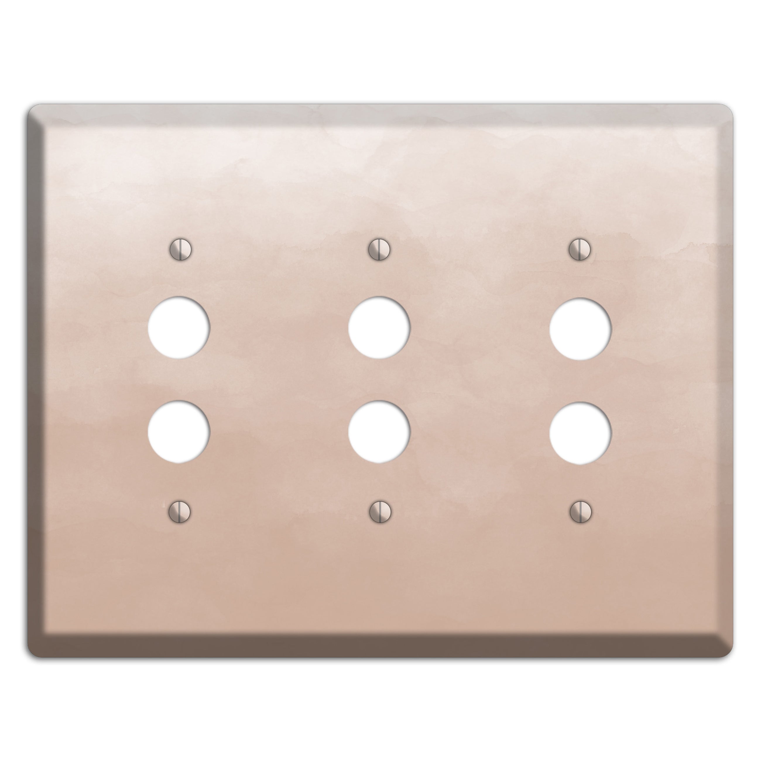 Beige Ombre 3 Pushbutton Wallplate