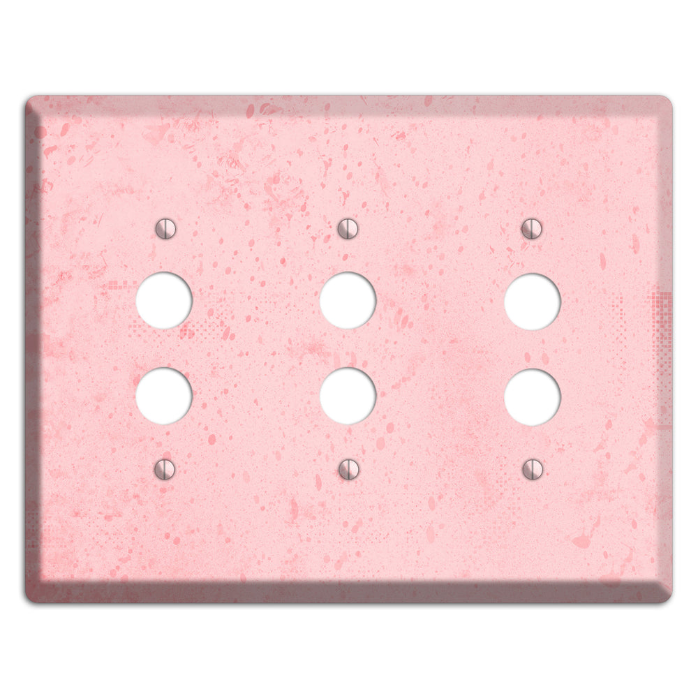 ShockingPpink Soft Coral 3 Pushbutton Wallplate