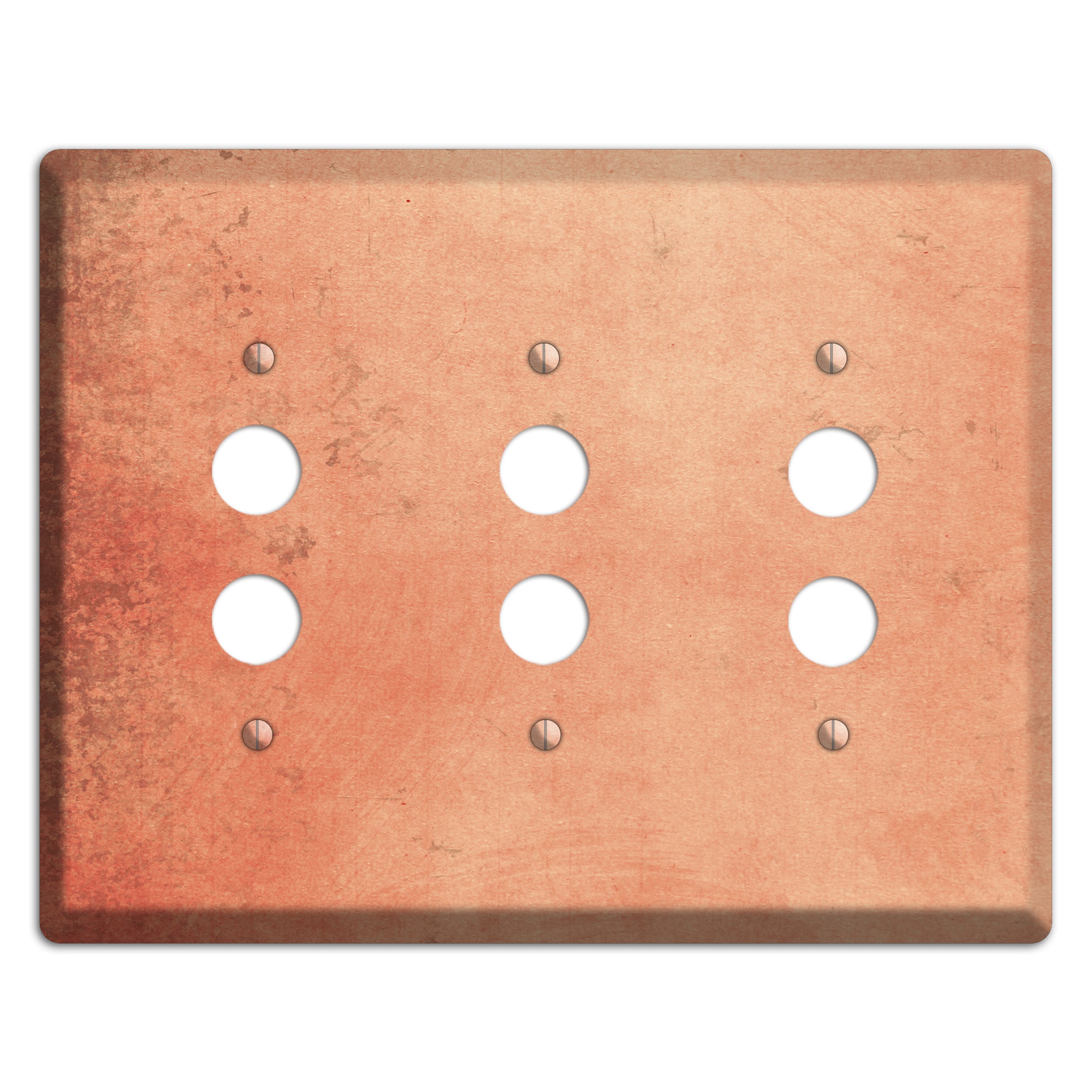 Tonys pink Vintage Grunge 3 Pushbutton Wallplate
