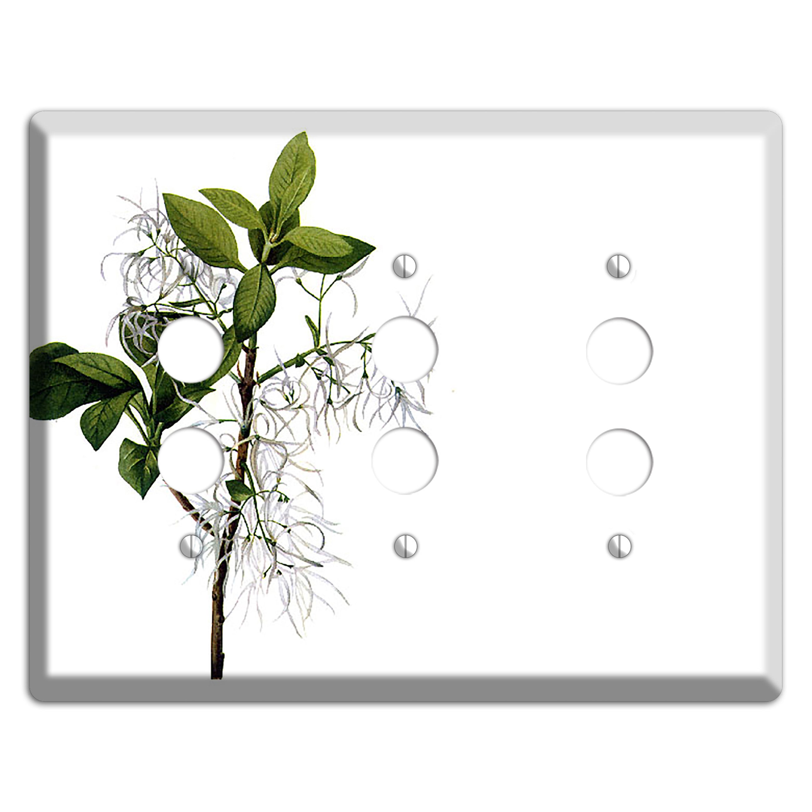 Chionathus Virginiana 3 Pushbutton Wallplate
