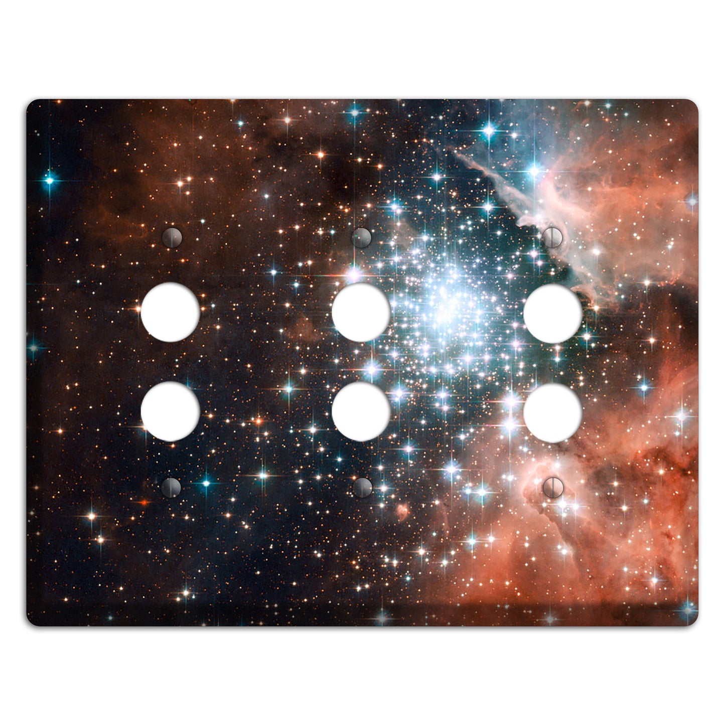 star cluster bursts 3 Pushbutton Wallplate