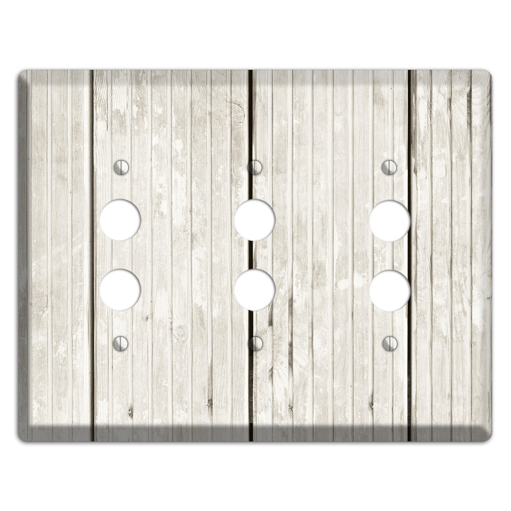 Cararra Antique 3 Pushbutton Wallplate