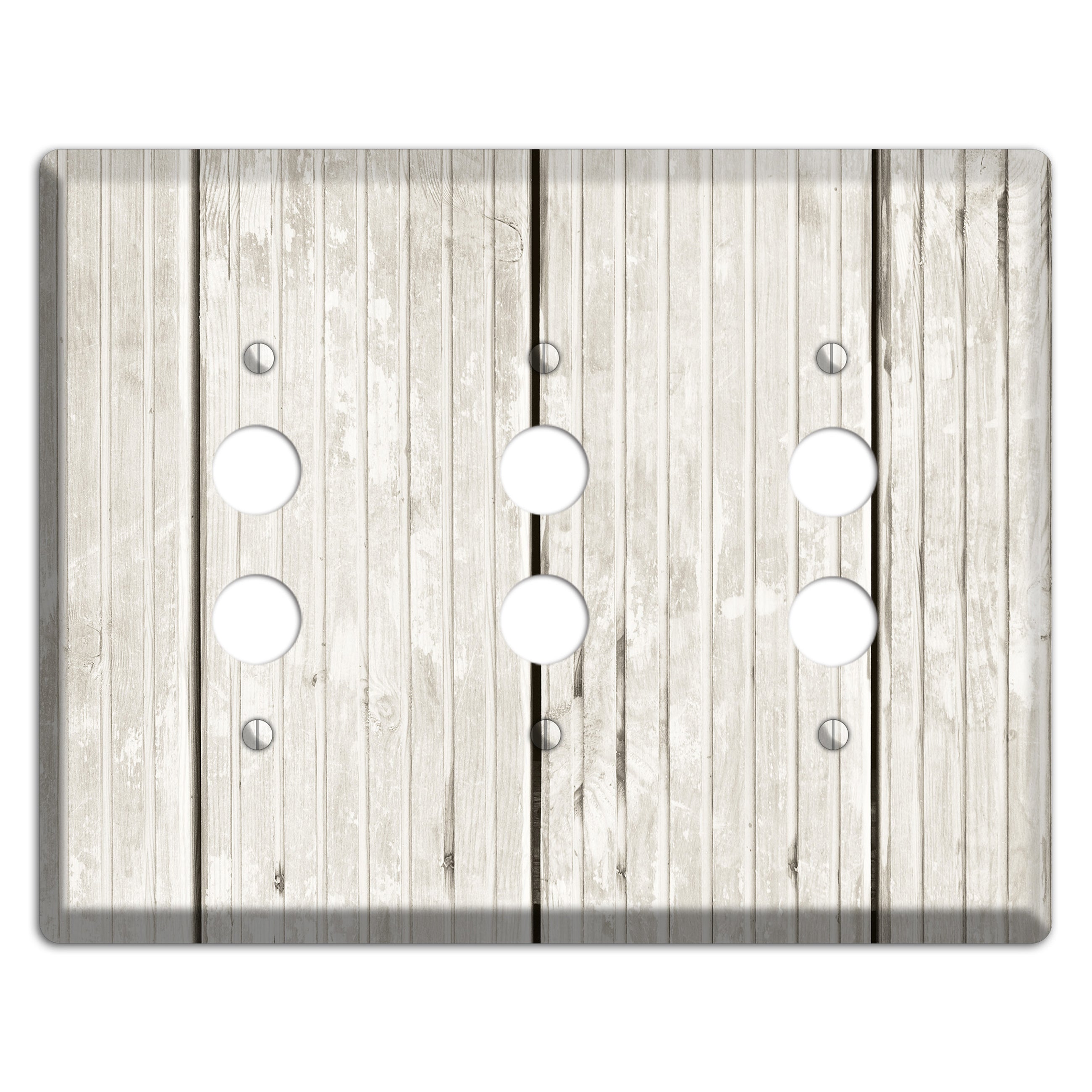 Cararra Antique 3 Pushbutton Wallplate