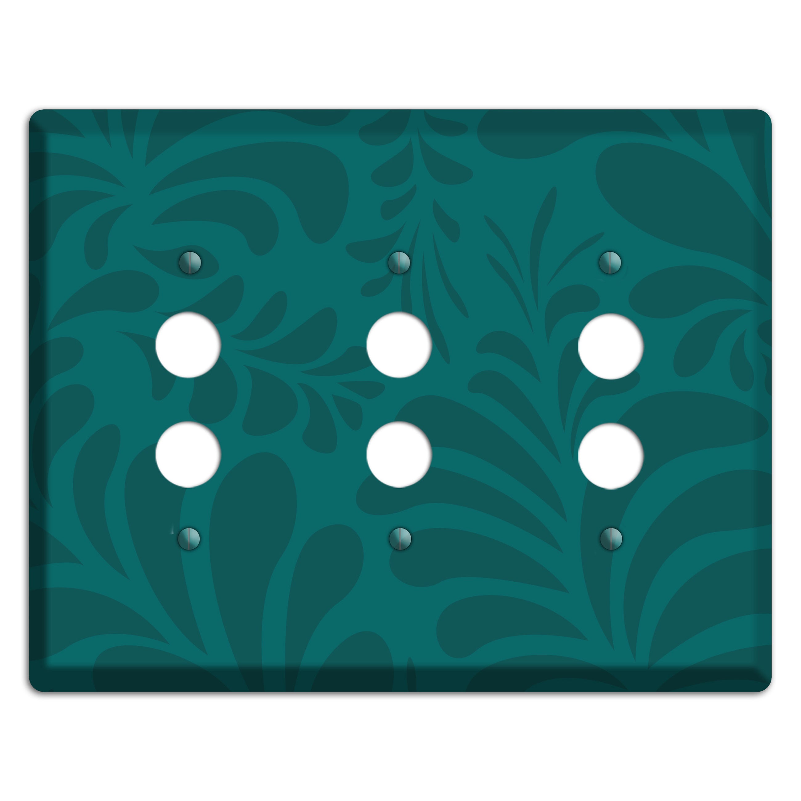 Jade Herati 3 Pushbutton Wallplate