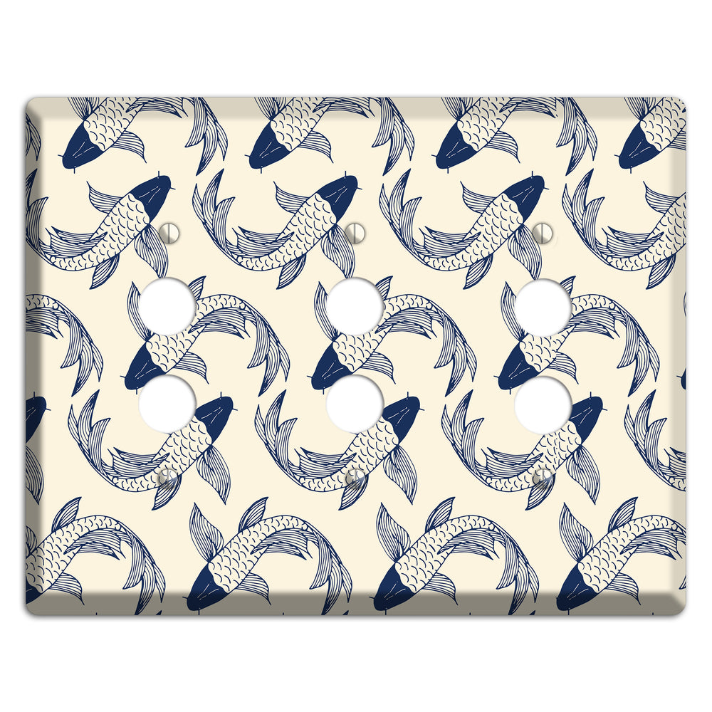 Koi Pond 2 3 Pushbutton Wallplate