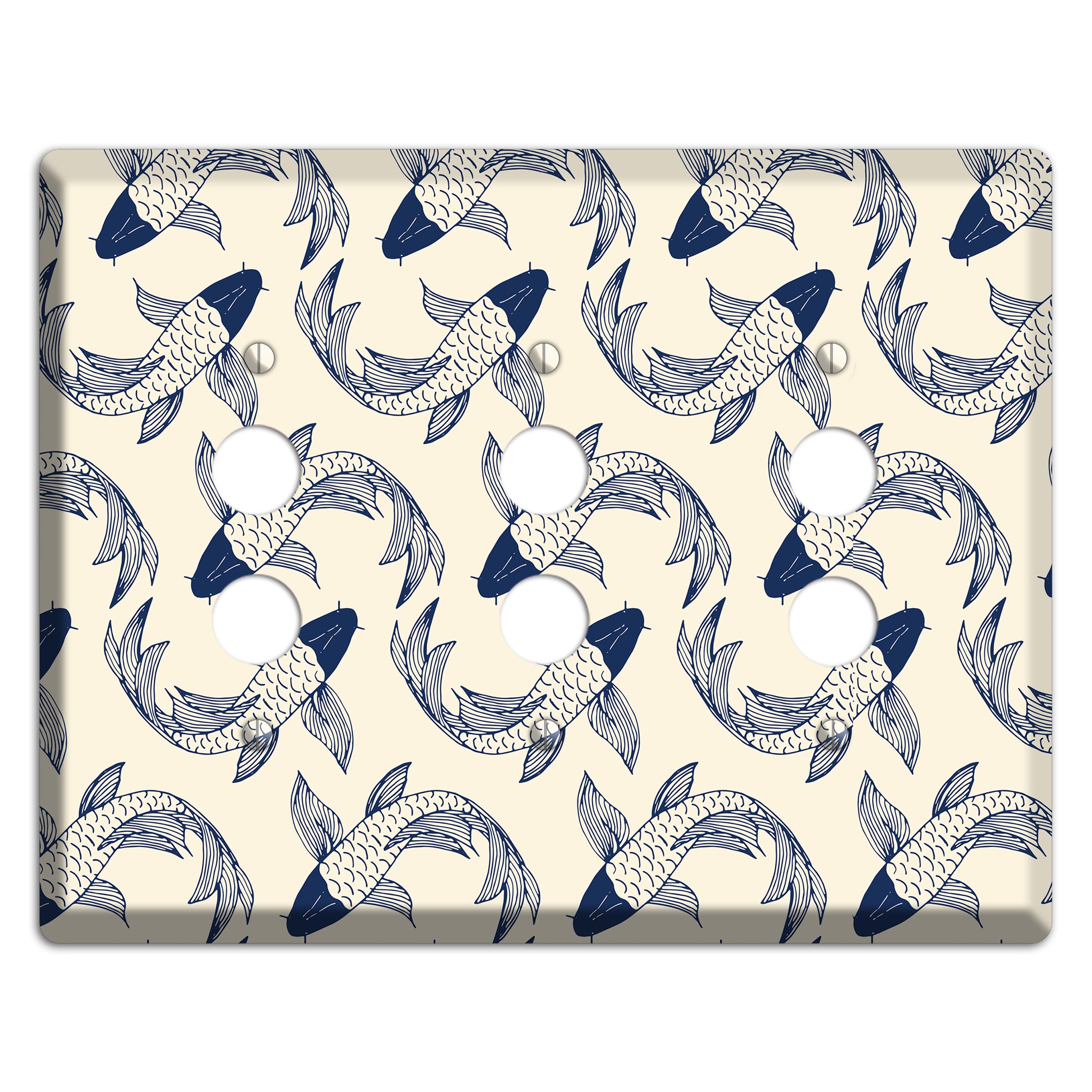 Koi Pond 2 3 Pushbutton Wallplate