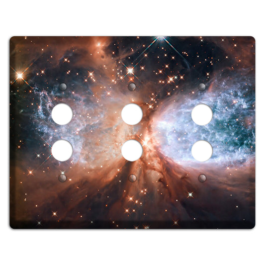 star-forming 3 Pushbutton Wallplate