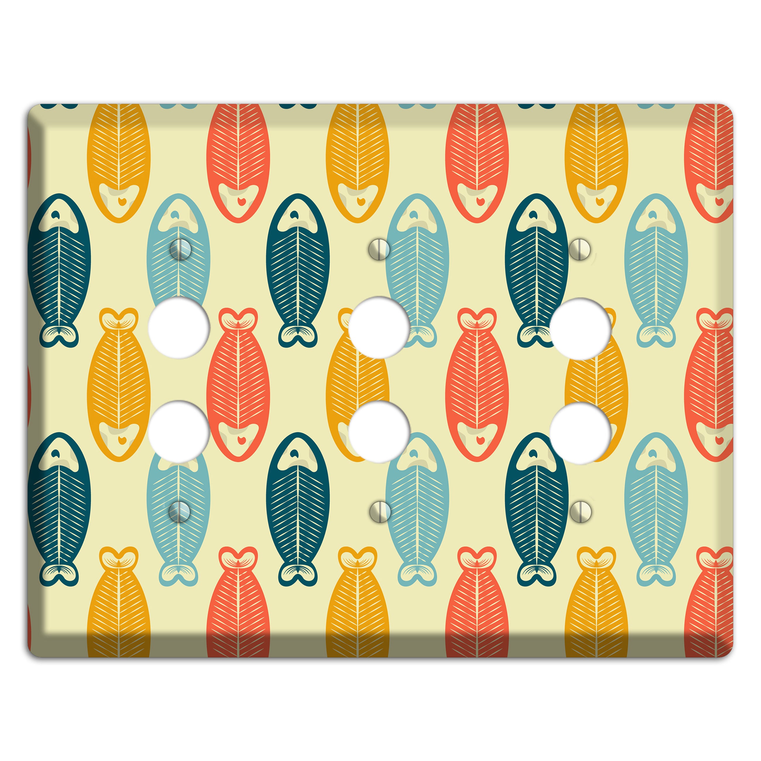 Fish 3 Pushbutton Wallplate