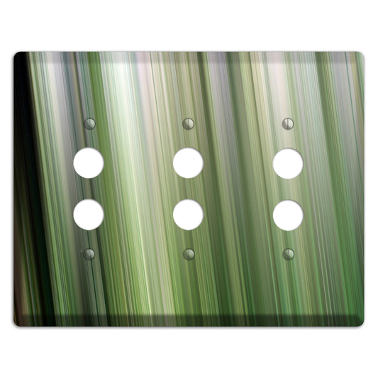 Green Ray of Light 2 3 Pushbutton Wallplate