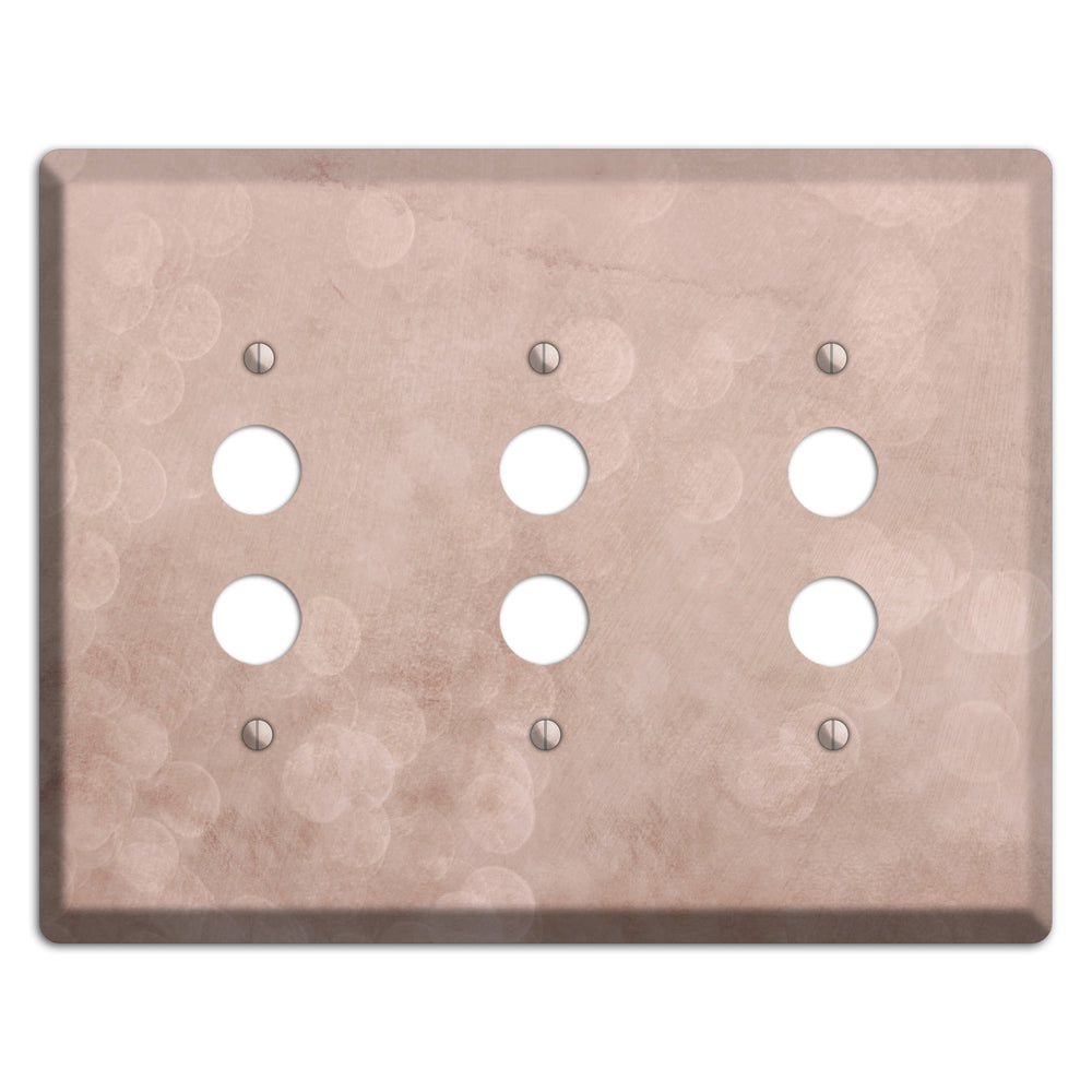 Blush Twilight 3 Pushbutton Wallplate