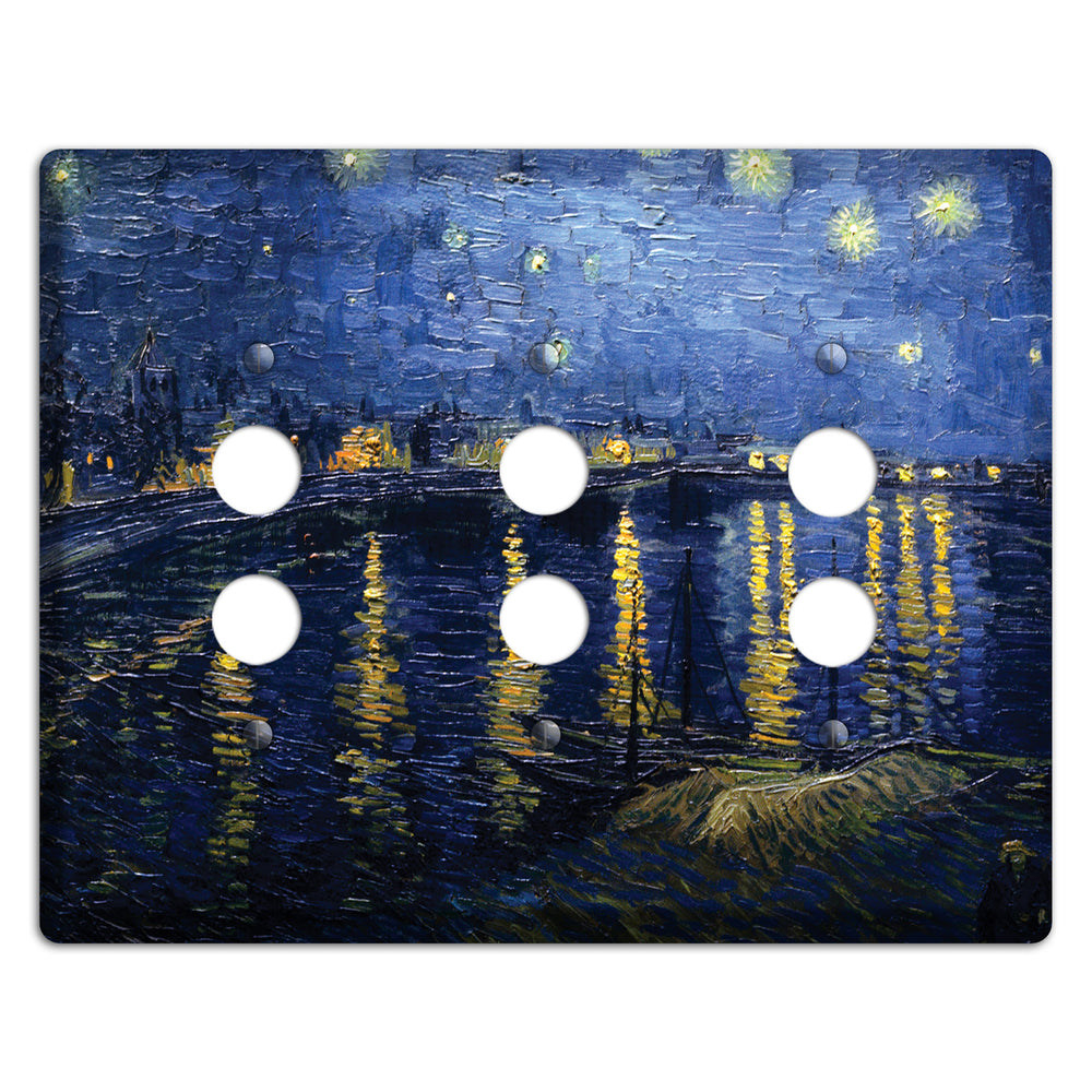 Vincent Van Gogh 3 Pushbutton Wallplate