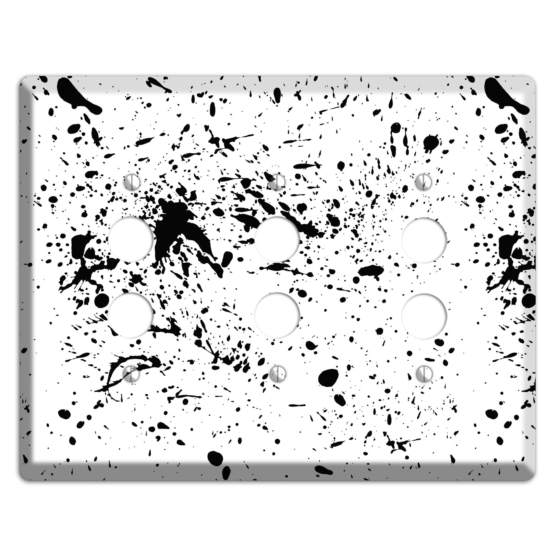 Ink Splash 4 3 Pushbutton Wallplate