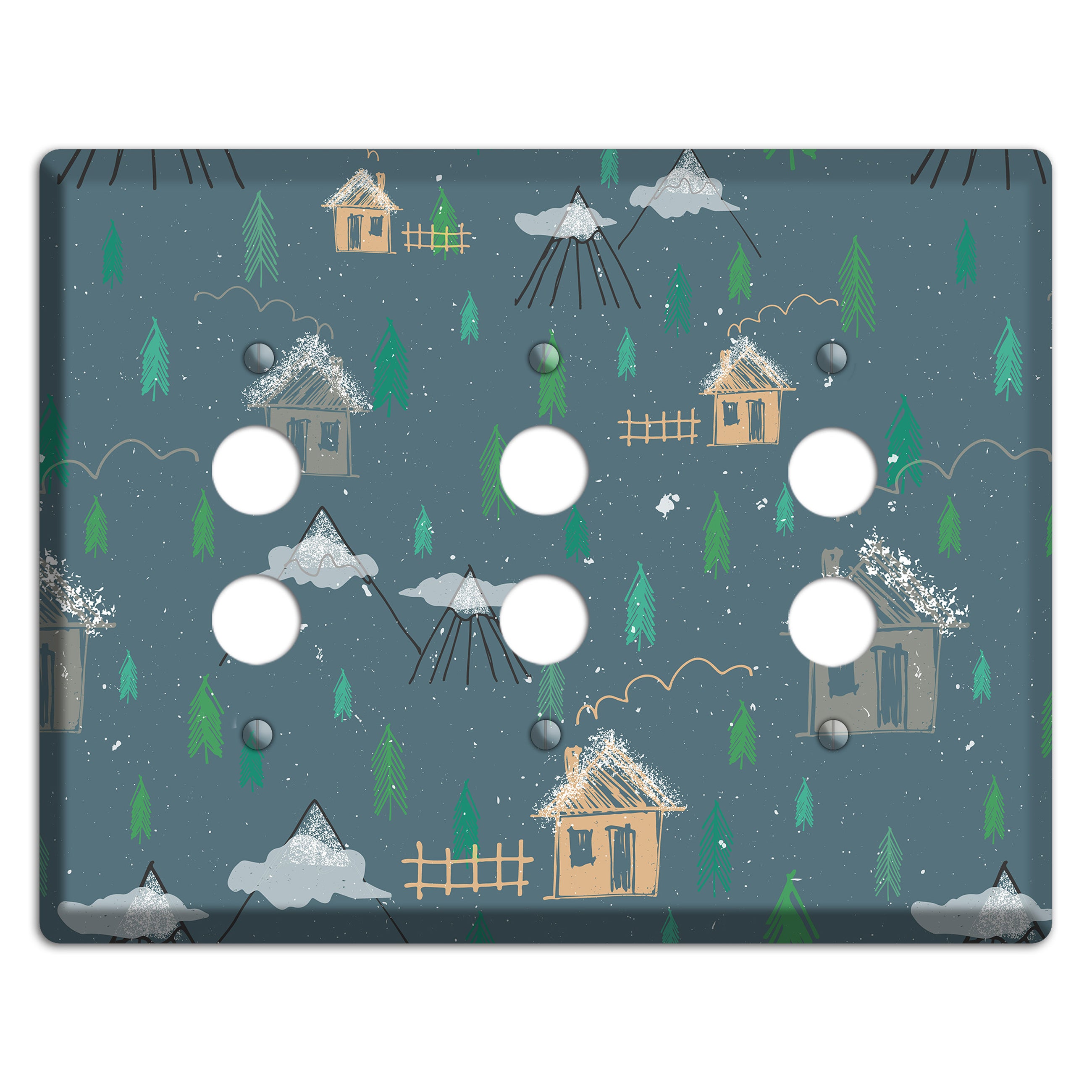 Wildlife Neighborhoods 1 3 Pushbutton Wallplate