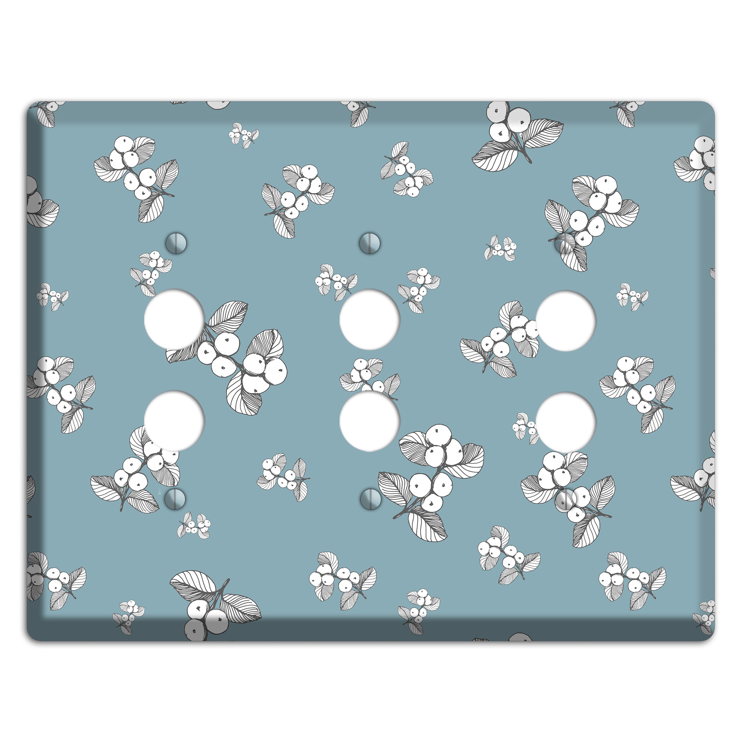 Wildlife Berry Bloom 3 Pushbutton Wallplate