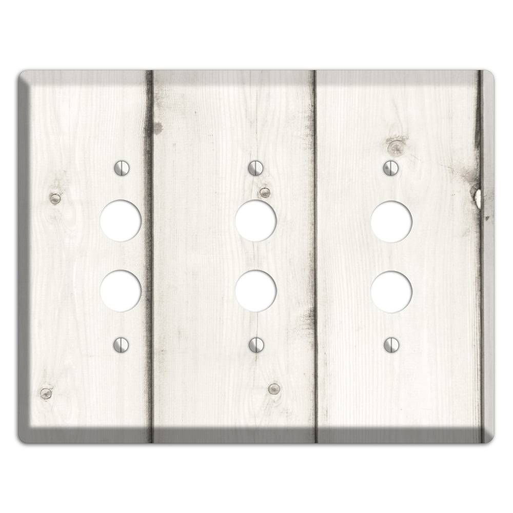 Pampas Antique 3 Pushbutton Wallplate