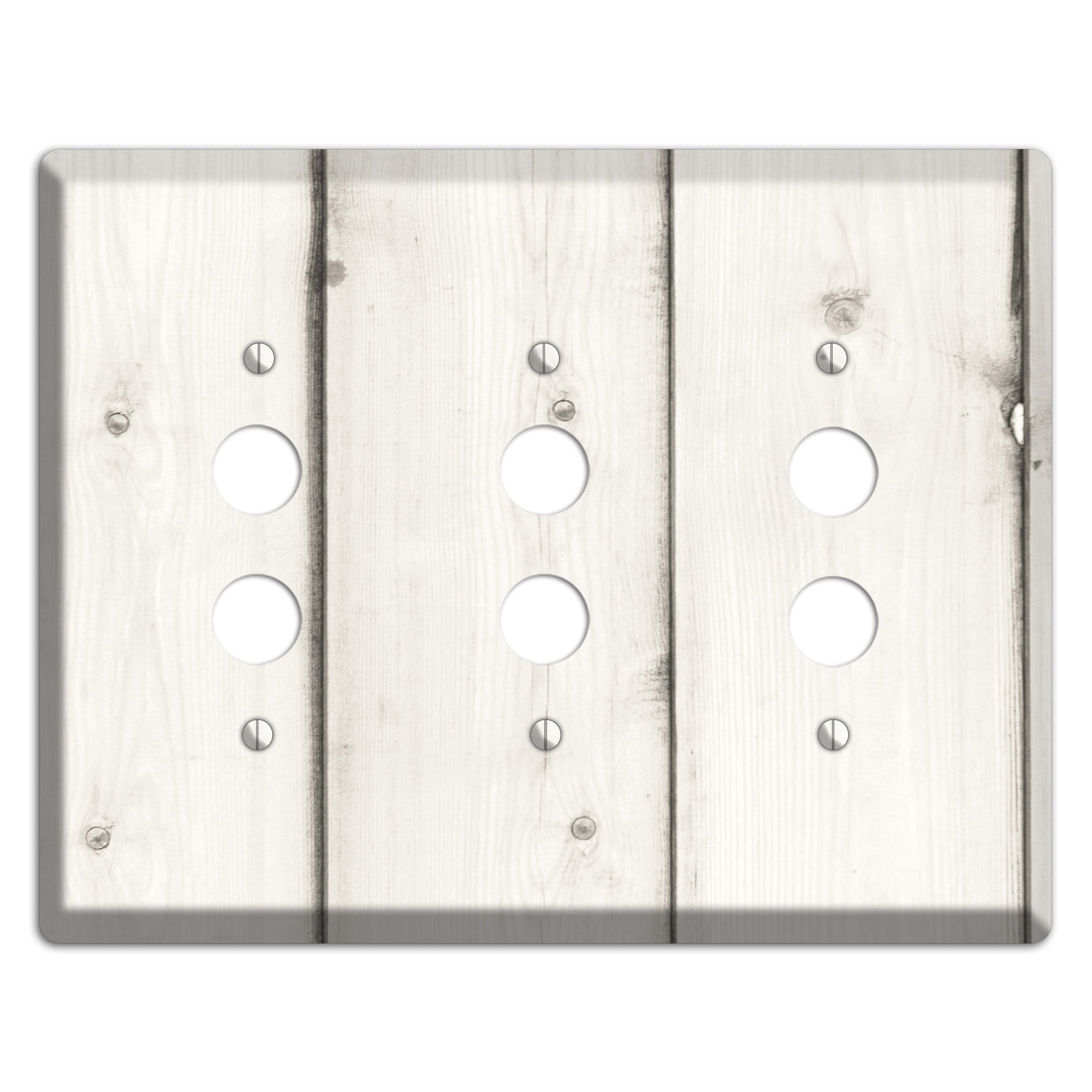 Pampas Antique 3 Pushbutton Wallplate