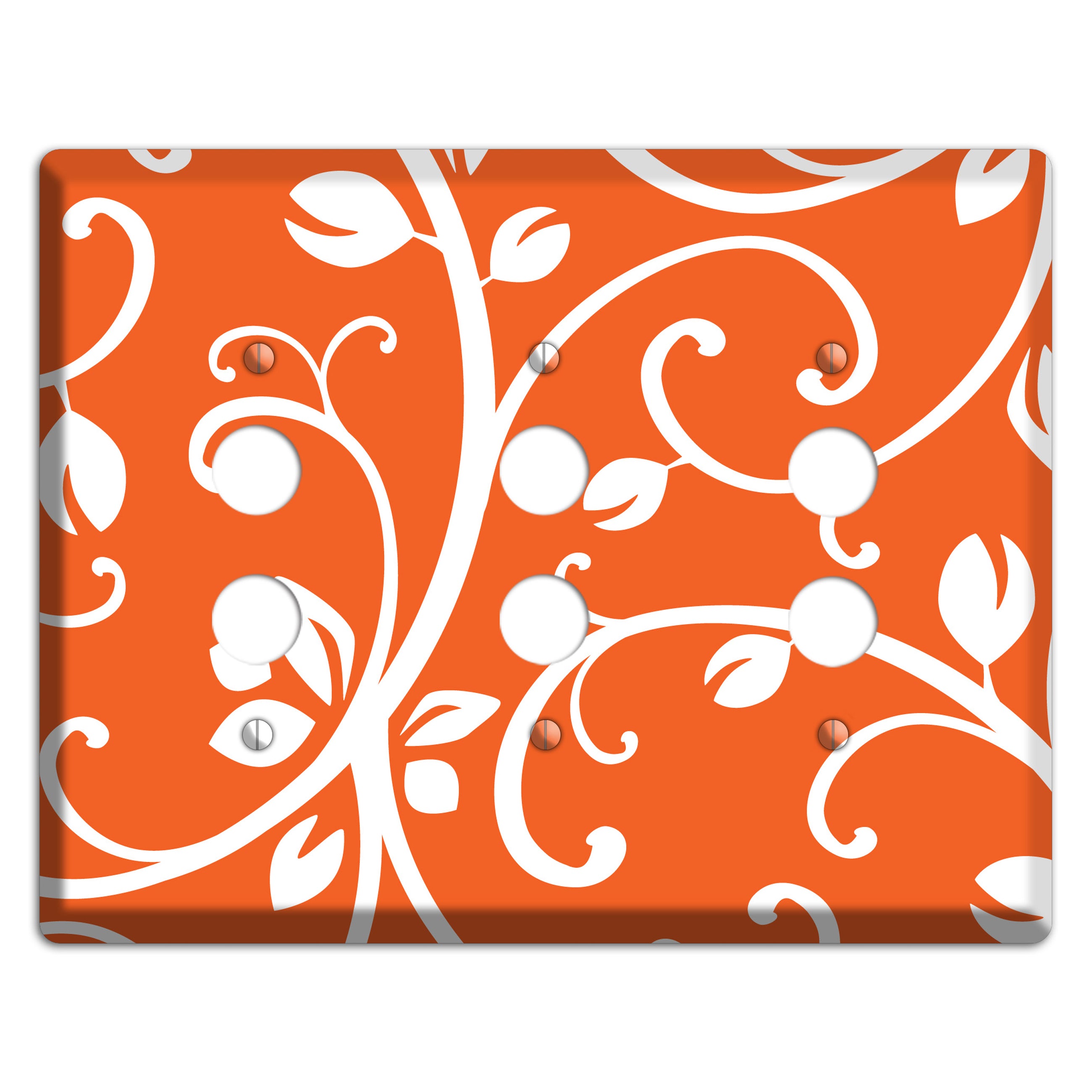 Red Bud Sprig 3 Pushbutton Wallplate