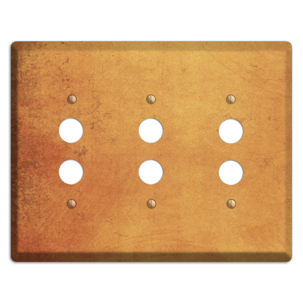 Di Sierra Vintage Grunge 3 Pushbutton Wallplate