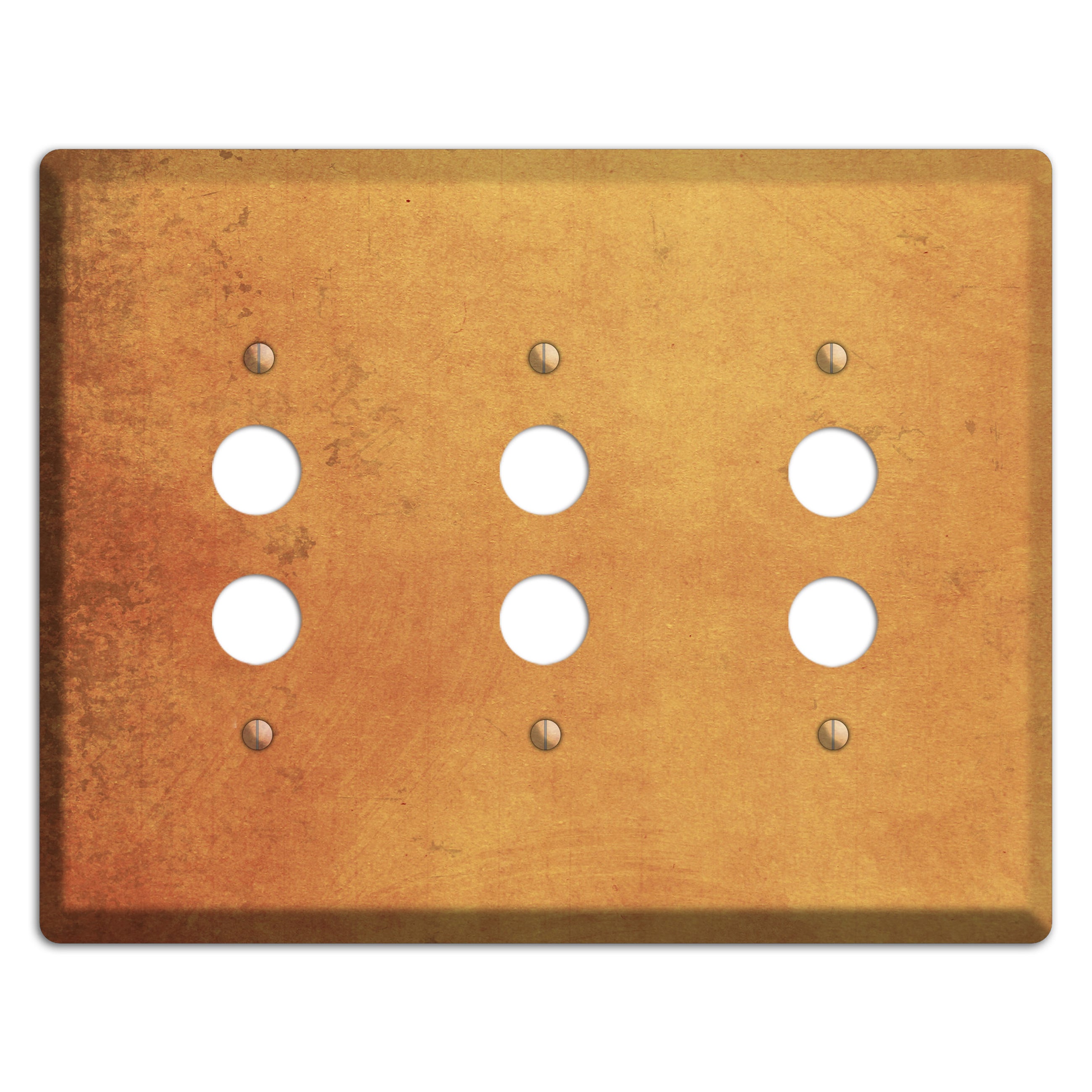 Di Sierra Vintage Grunge 3 Pushbutton Wallplate