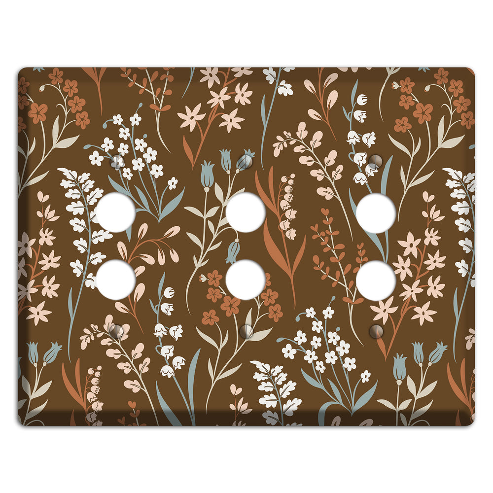 Fall Floral 1 3 Pushbutton Wallplate