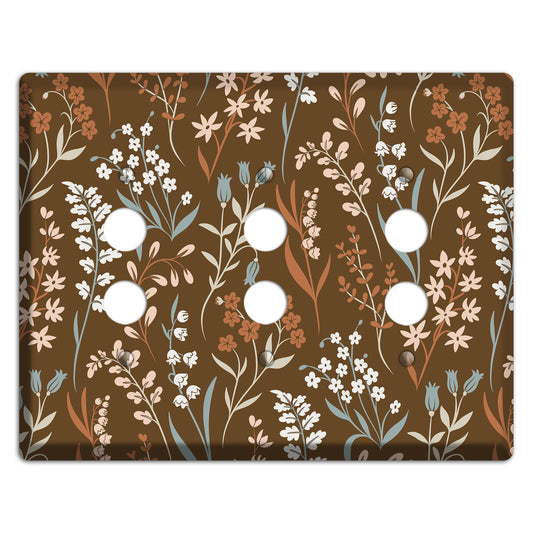 Fall Floral 1 3 Pushbutton Wallplate