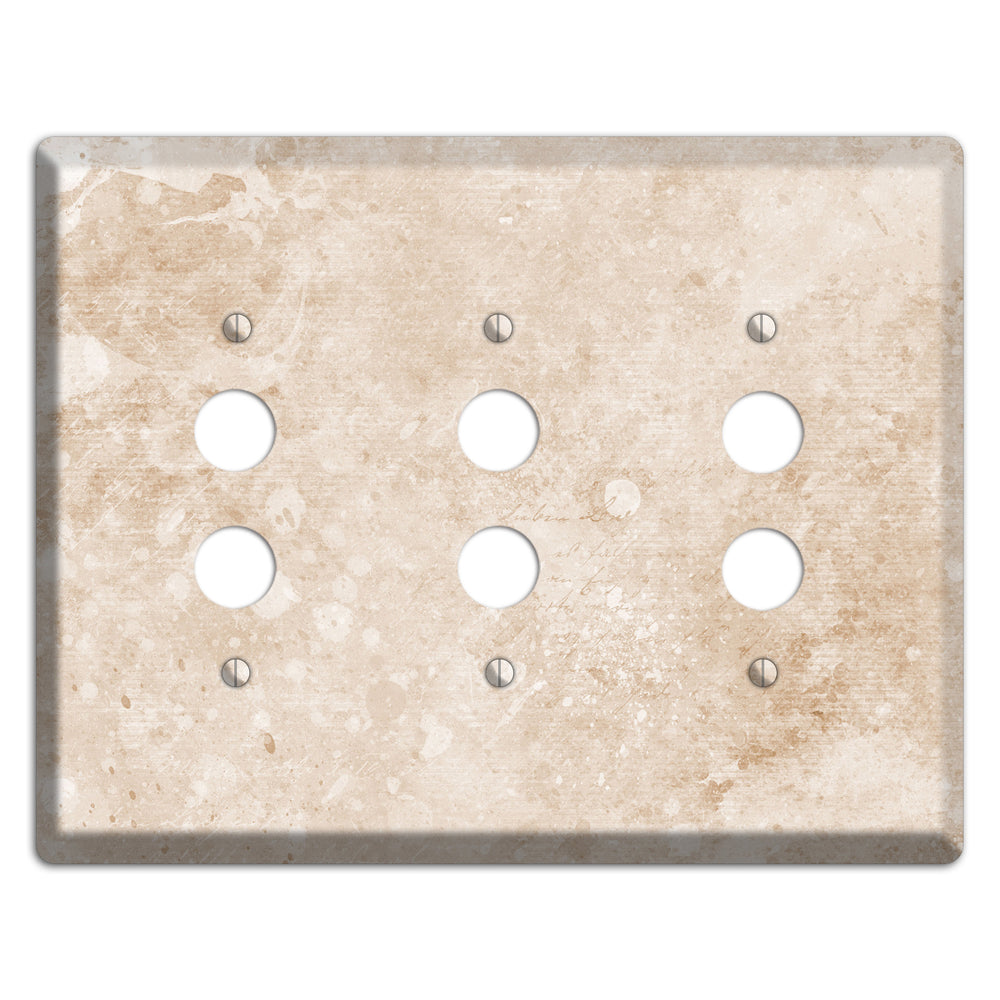 Logan Whimsical Damask 3 Pushbutton Wallplate