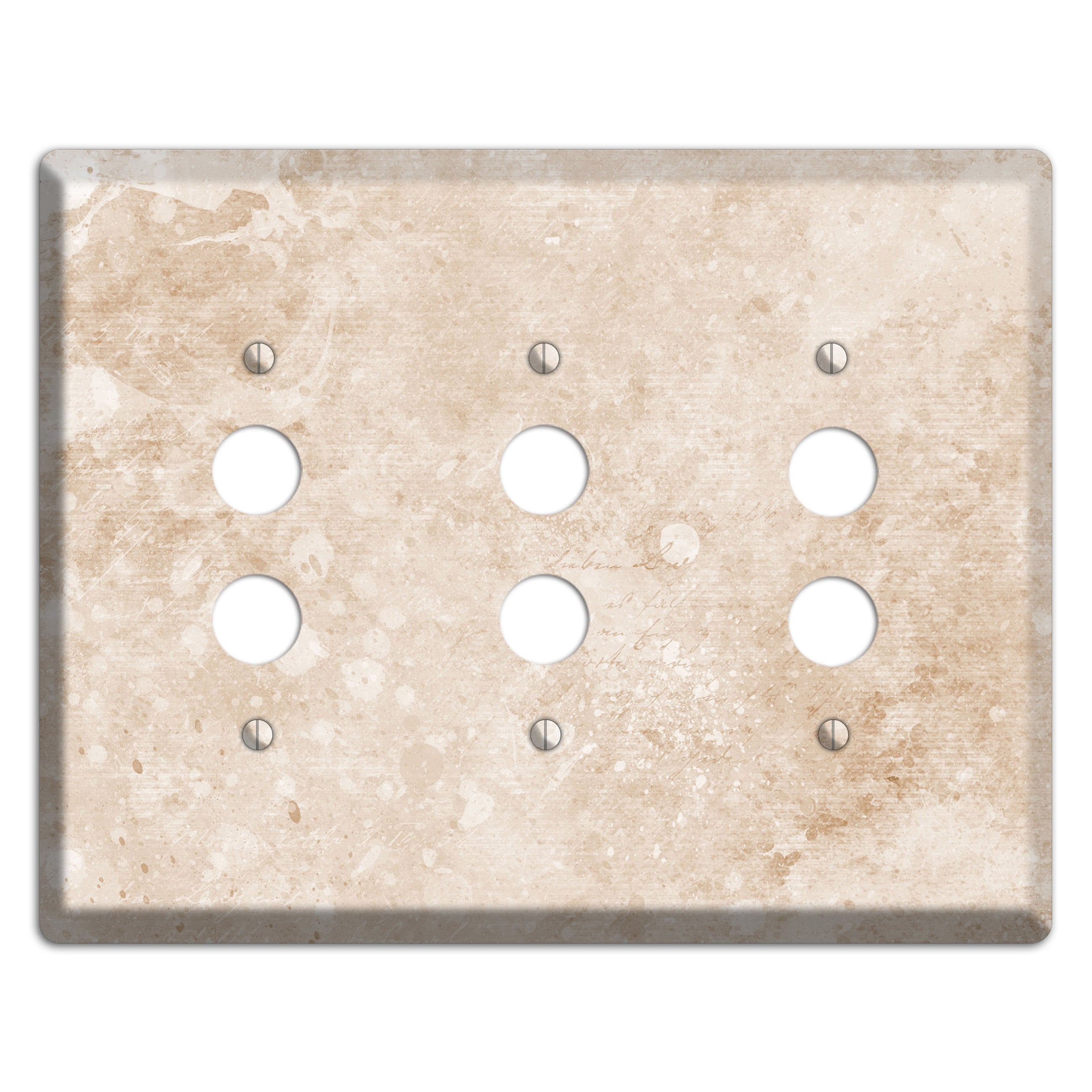 Logan Whimsical Damask 3 Pushbutton Wallplate
