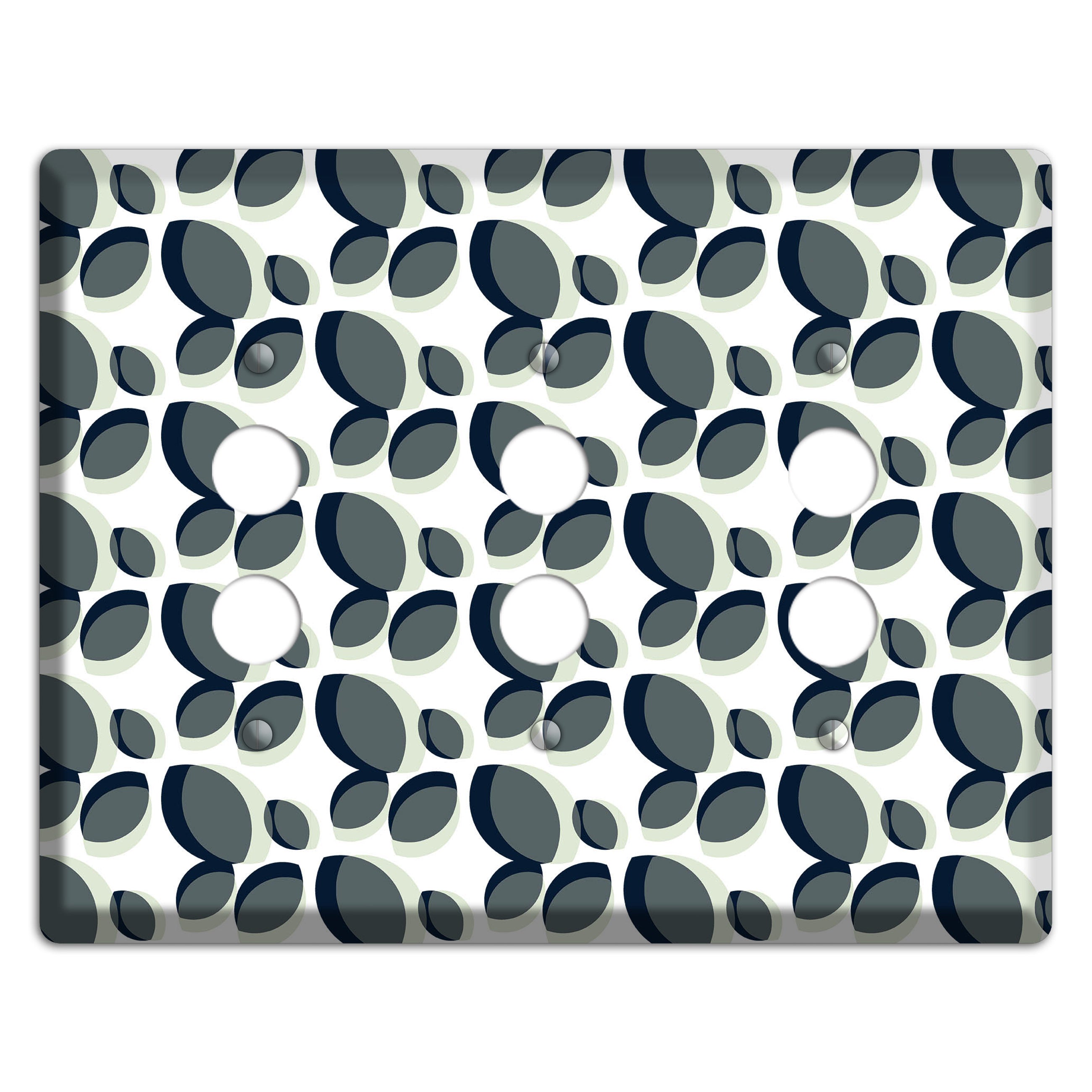 Leaves Style E 3 Pushbutton Wallplate