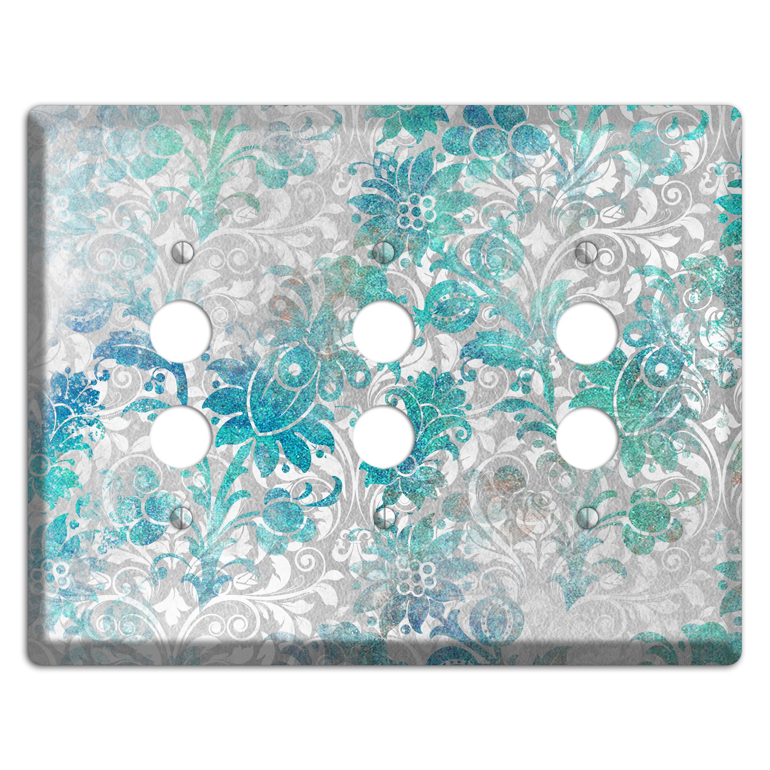Gulf Stream Whimsical Damask 3 Pushbutton Wallplate